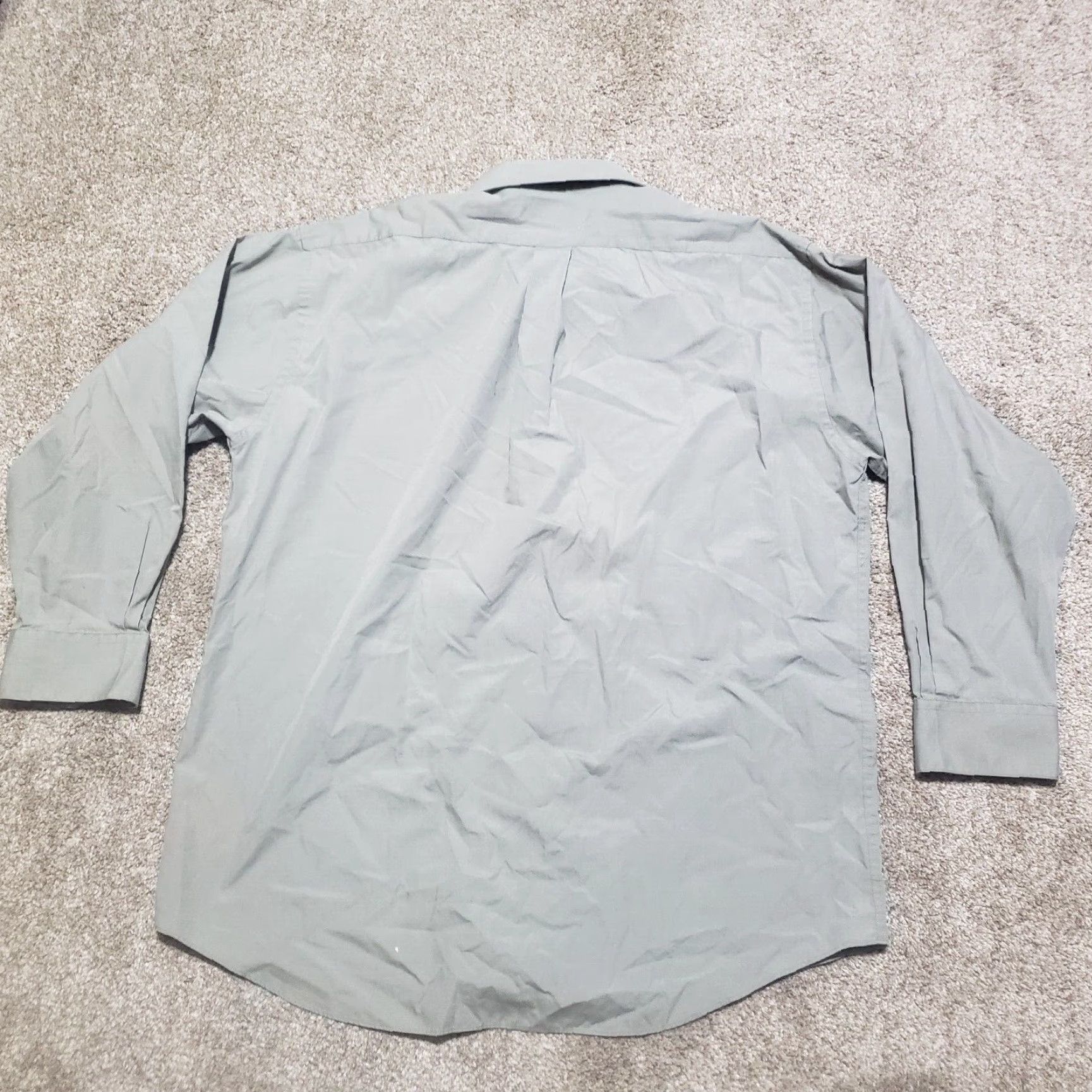 Alexander Julian Colours by Alexander Julian Shirt Mens XL Gray Solid Button Up 17 Colorful Button-Up Long Sleeve Cotton Dress Shirt Size US XL / EU 56 / 4 - 8 Thumbnail