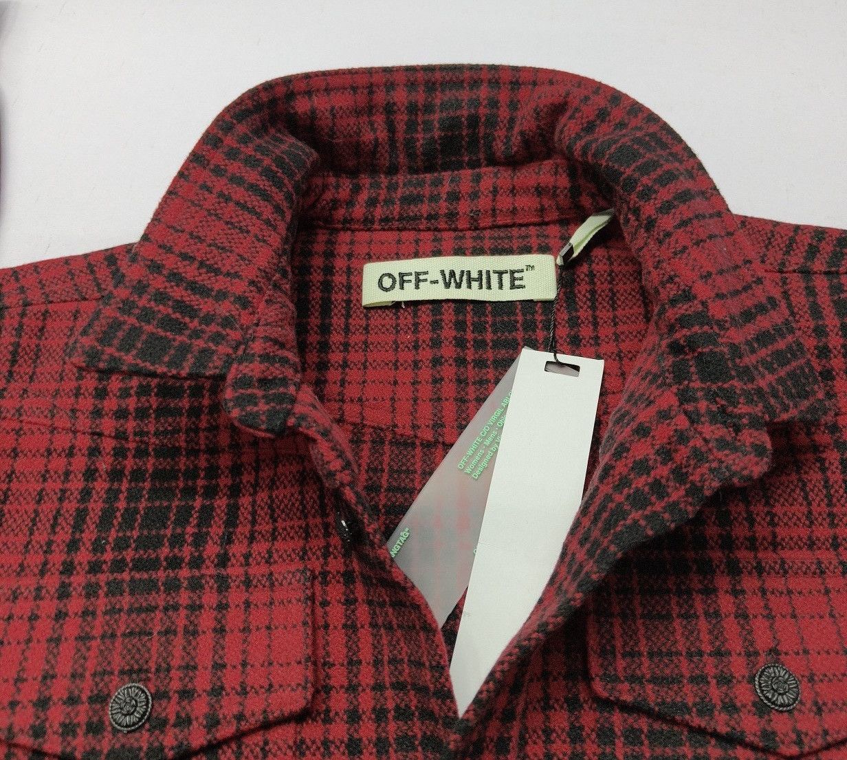 Off-White Off-White tartan check flannel shirt Size US XS / EU 42 / 0 - 8 Thumbnail