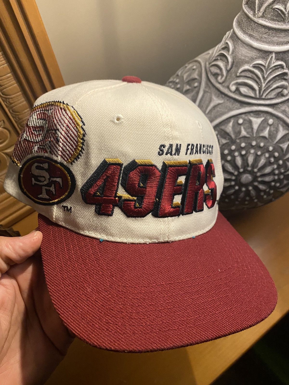 image of Nfl x Sports Specialties Vintage San Francisco 49Ers Snapback in Red, Men's