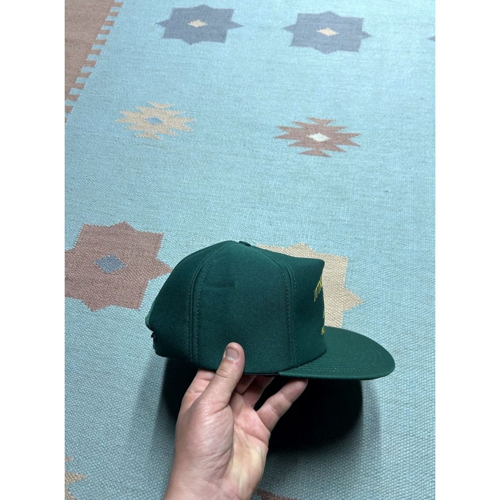 Vintage VINTAGE Auburn Snapback Hat Green USA Men Adjustable Michigan Farm Cap Ittner Bean & Grain 80s Size ONE SIZE - 8 Thumbnail