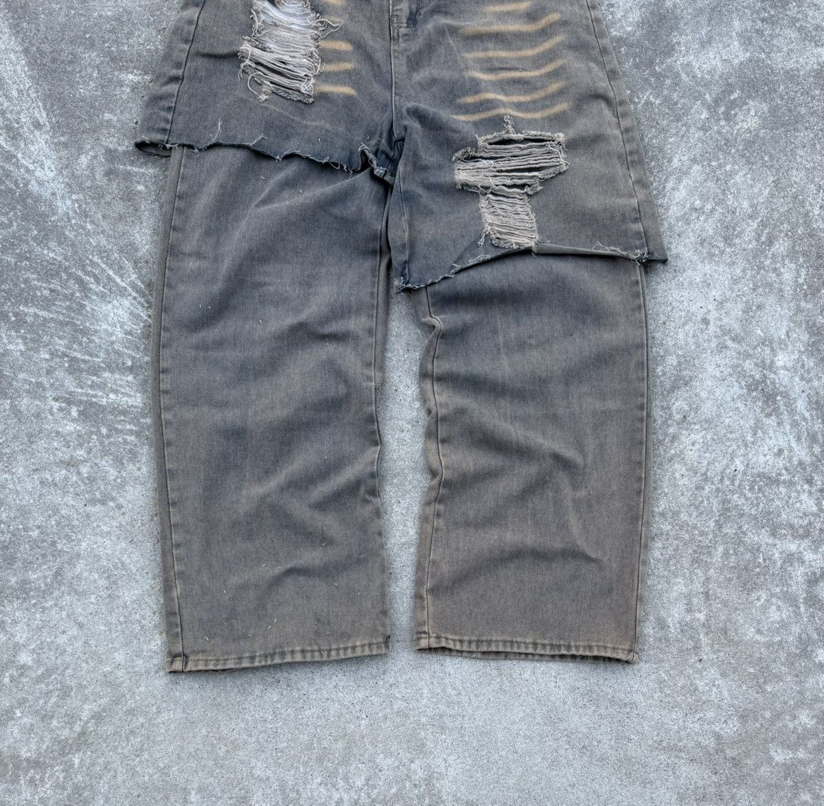 Other Vintage Y2K avantgarde streetwear wide buggy track jeans Size US 34 / EU 50 - 5 Thumbnail