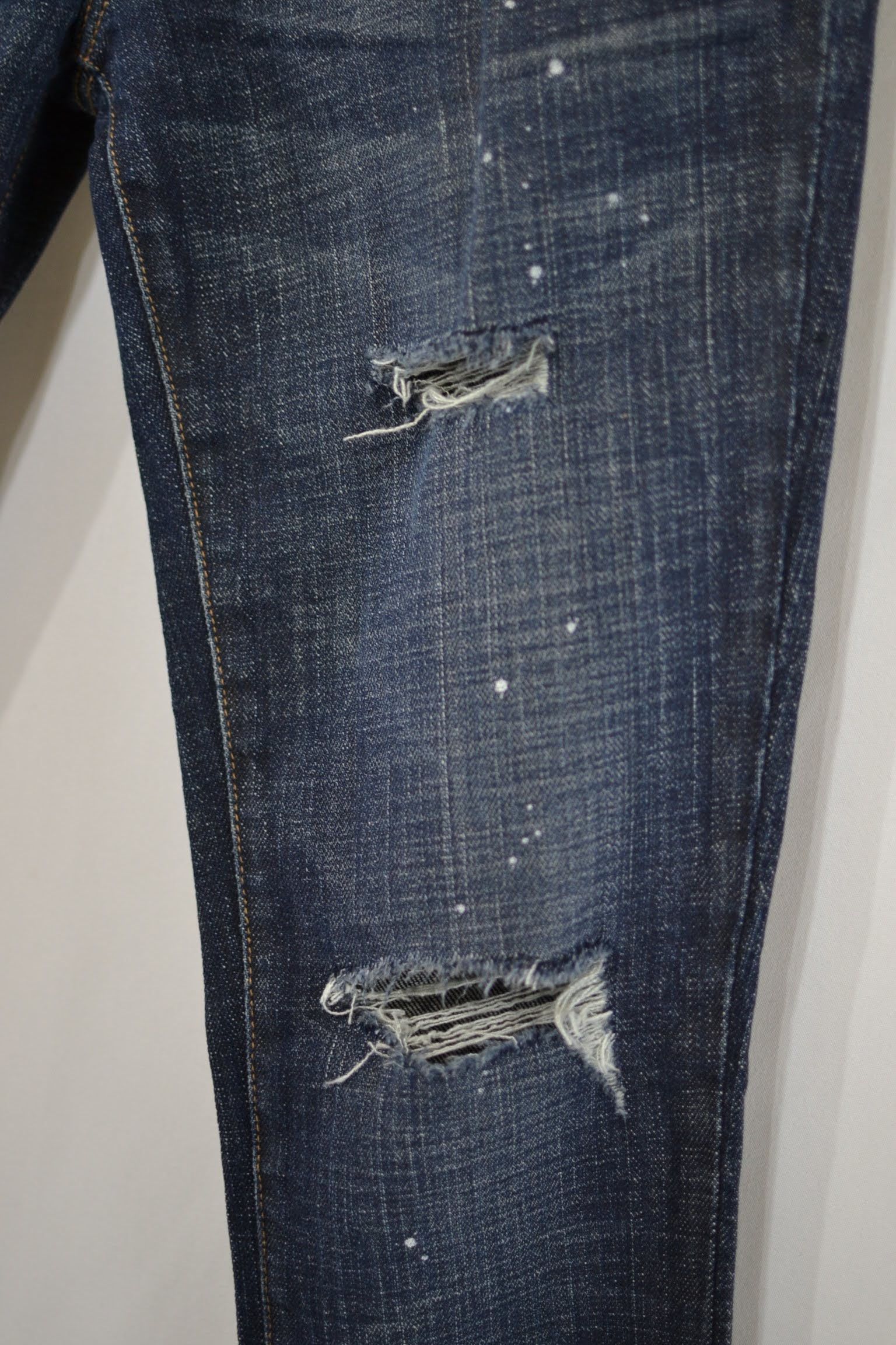 Current/Elliot Pre Distressed The Skinny Loved Destroy Jeans Size 27" / US 4 / IT 40 - 5 Thumbnail