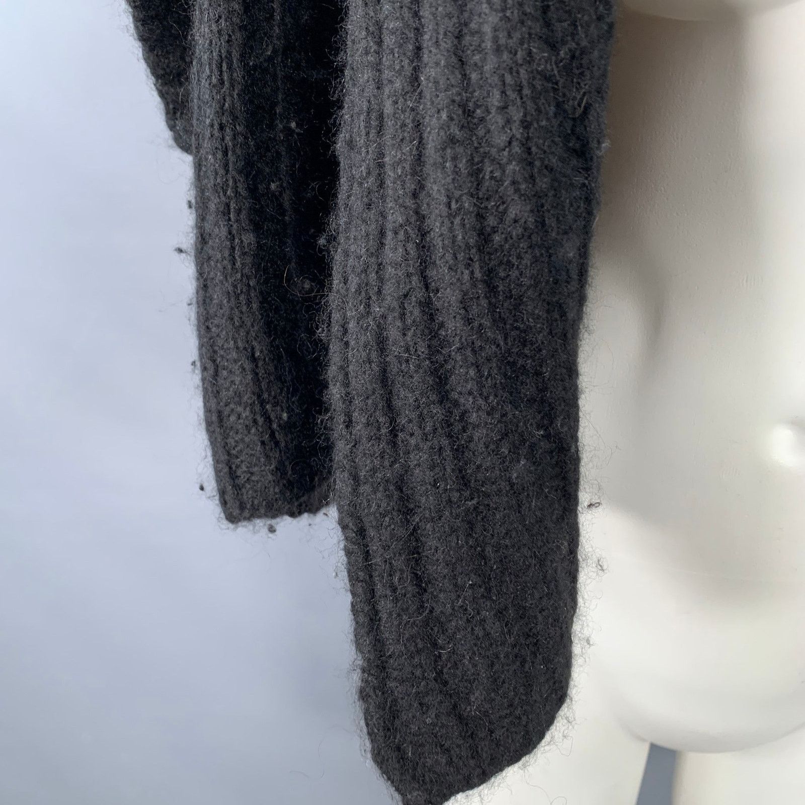 Other JARBO Black Knit Shawl Collar Open Front Shrug Cardigan Size ONE SIZE - 4 Thumbnail