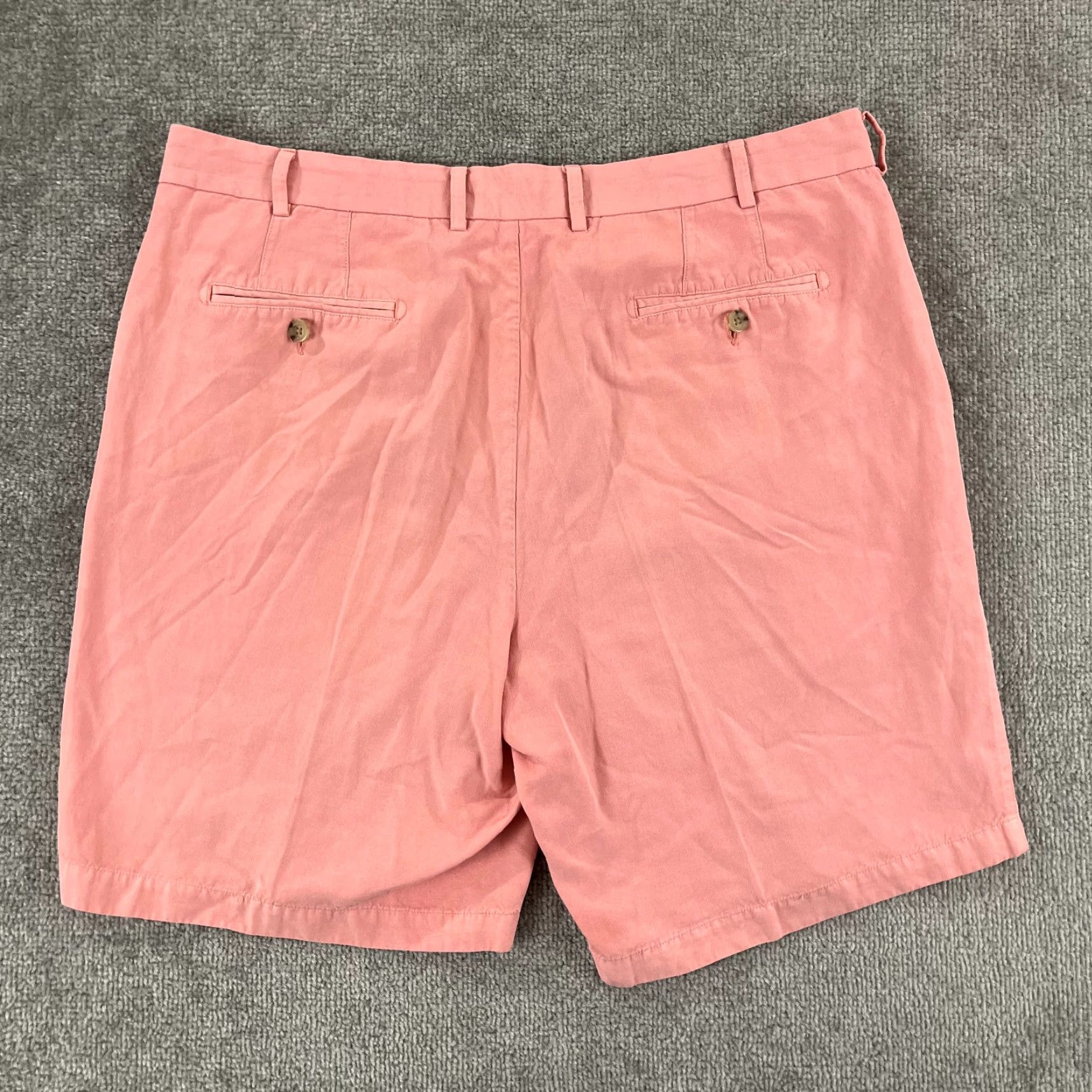 Peter Millar PETER MILLAR Shorts Men Size 38 Pink Linen Silk Cotton Seaside Golf Chino 8.5" Inseam 9" Flat Front Button Zipper 5-Pocket Regular Size US 38 / EU 54 - 6 Thumbnail