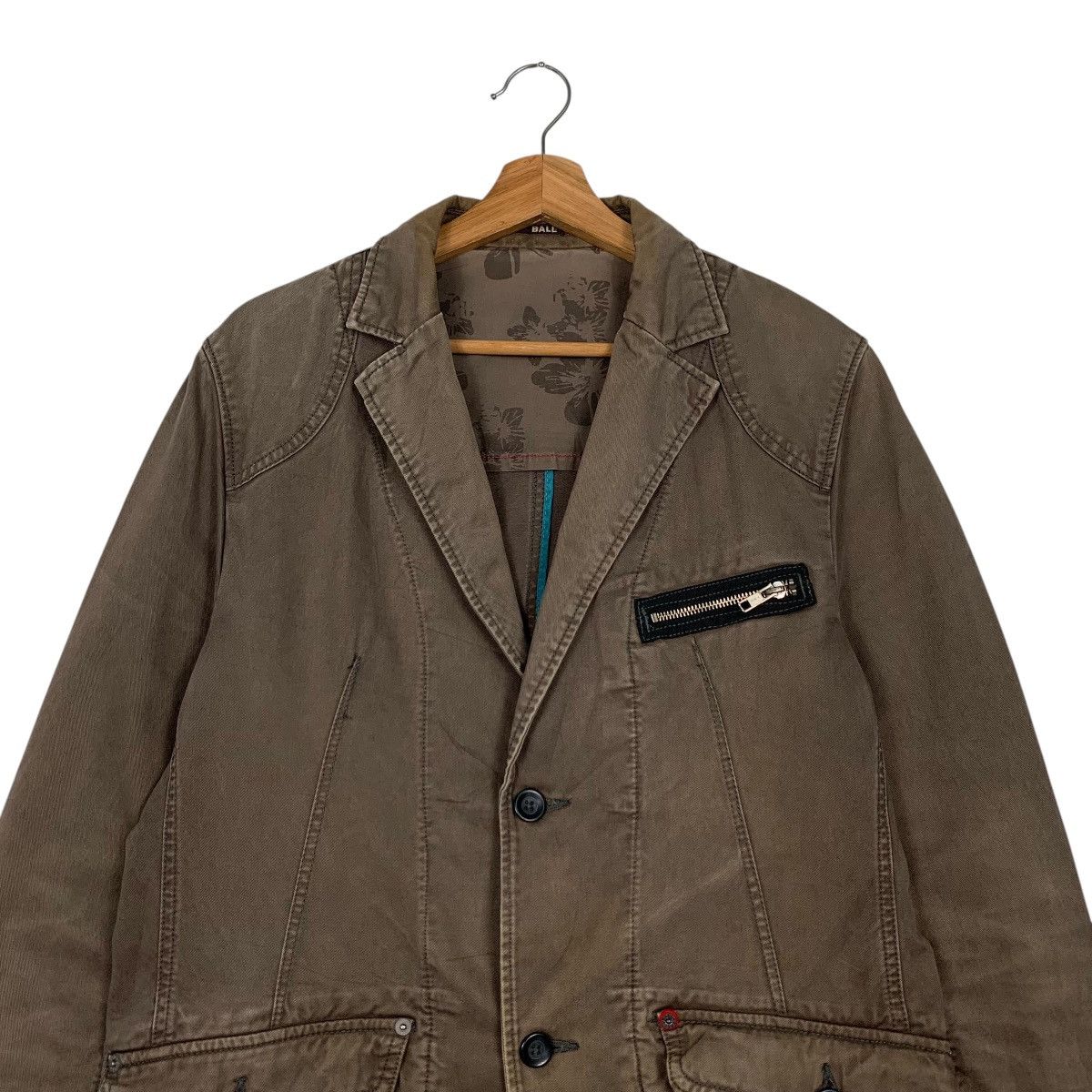 Japanese Brand Vintage BALL Cotton Casual Jacket #2338-C105 Size US L / EU 52-54 / 3 - 2 Thumbnail