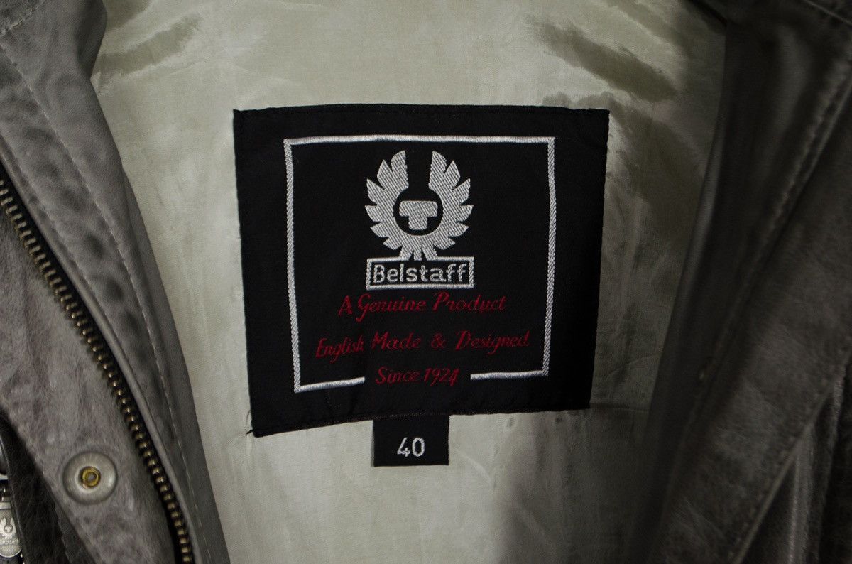 Belstaff Belstaff Grey Leather Slim Jacket Moto Size M / US 6-8 / IT 42-44 - 9 Thumbnail