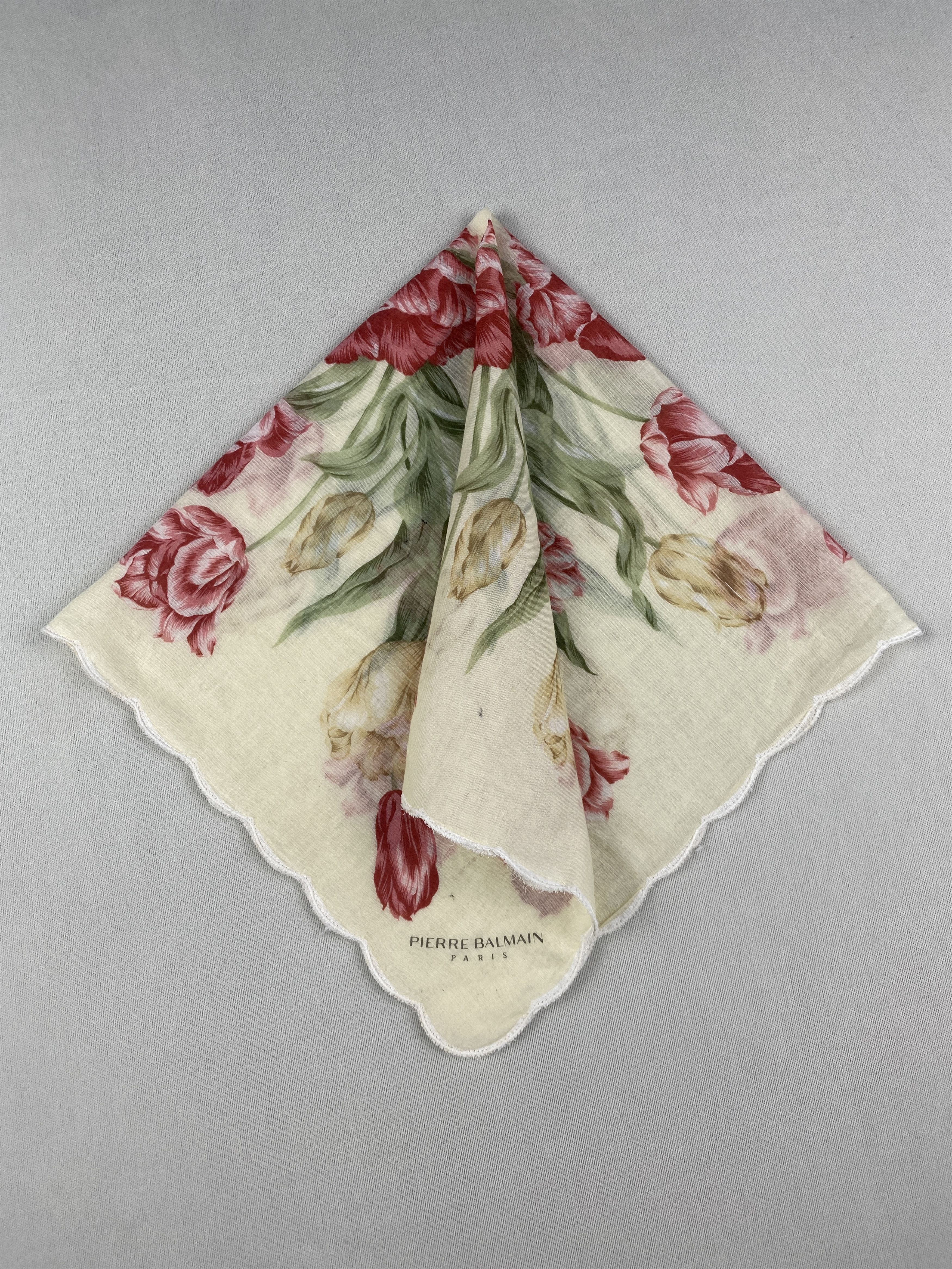 Pierre Balmain Vtg Pierre Balmain Handkerchief Pocket Square Bandana HM0009 Size ONE SIZE - 2 Thumbnail