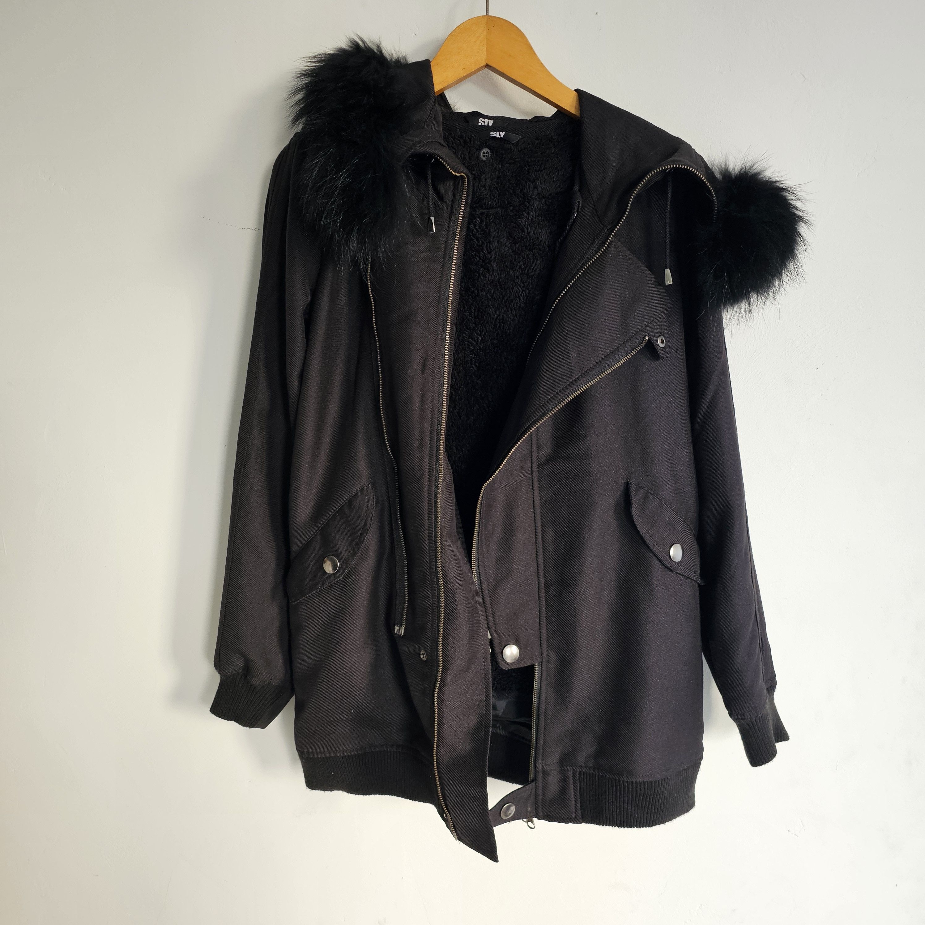Le Grande Bleu (L.G.B.) Vintage Faux Fur SLY Asymetric -Gimmick Hoodie Parkas Size US M / EU 48-50 / 2 - 5 Thumbnail