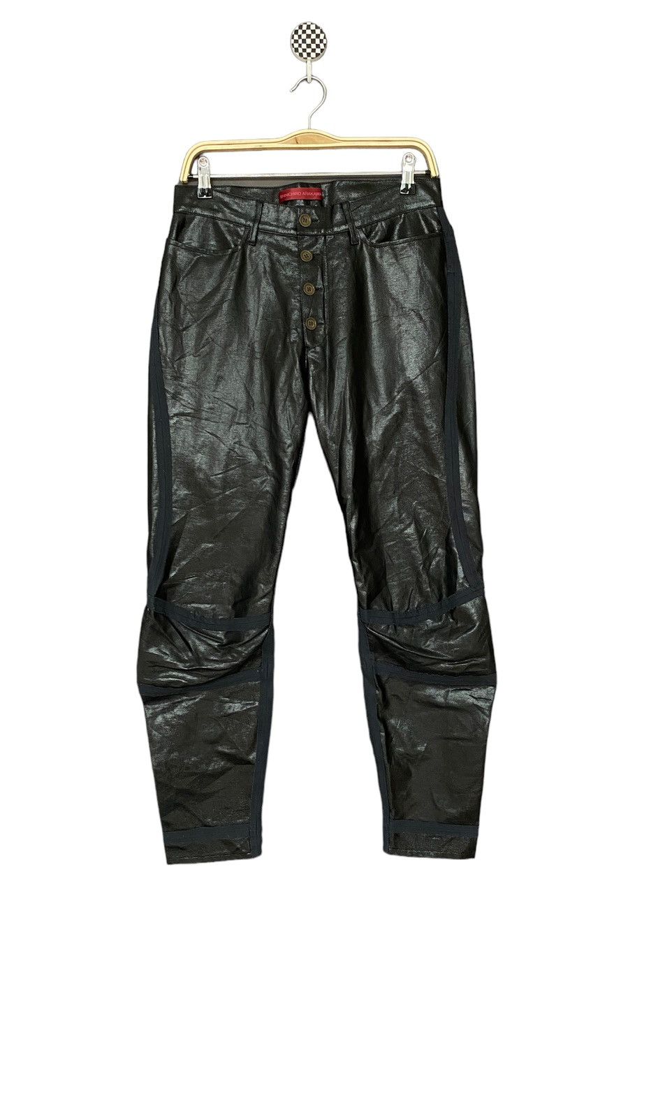 image of Brand Shinichiro Arakawa Leather Pants 1990S in Black, Men's (Size 29)