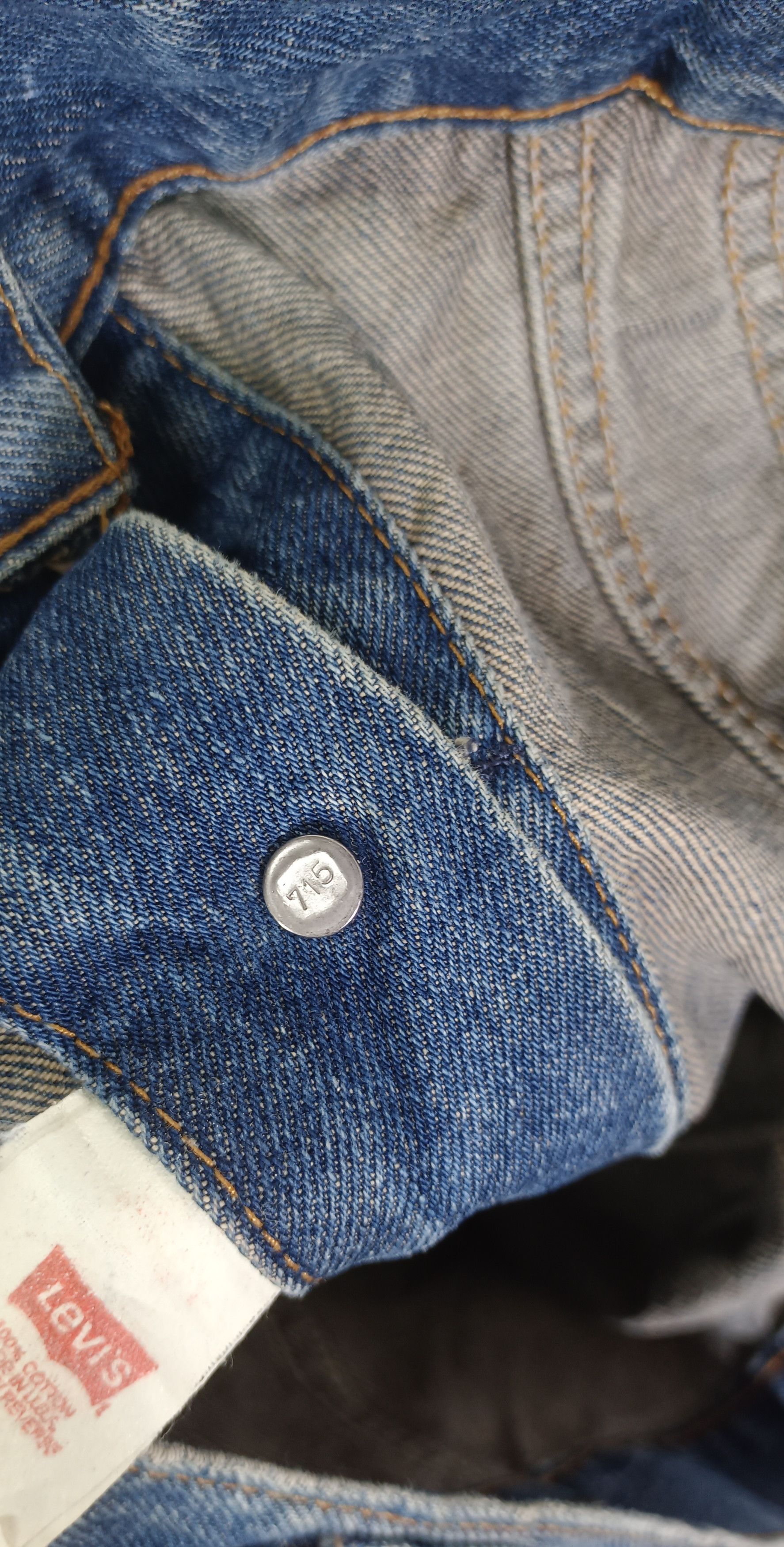 Levi's Vintage 90s Levi's 715 Button Stamp Blanket Size US M / EU 48-50 / 2 - 6 Thumbnail