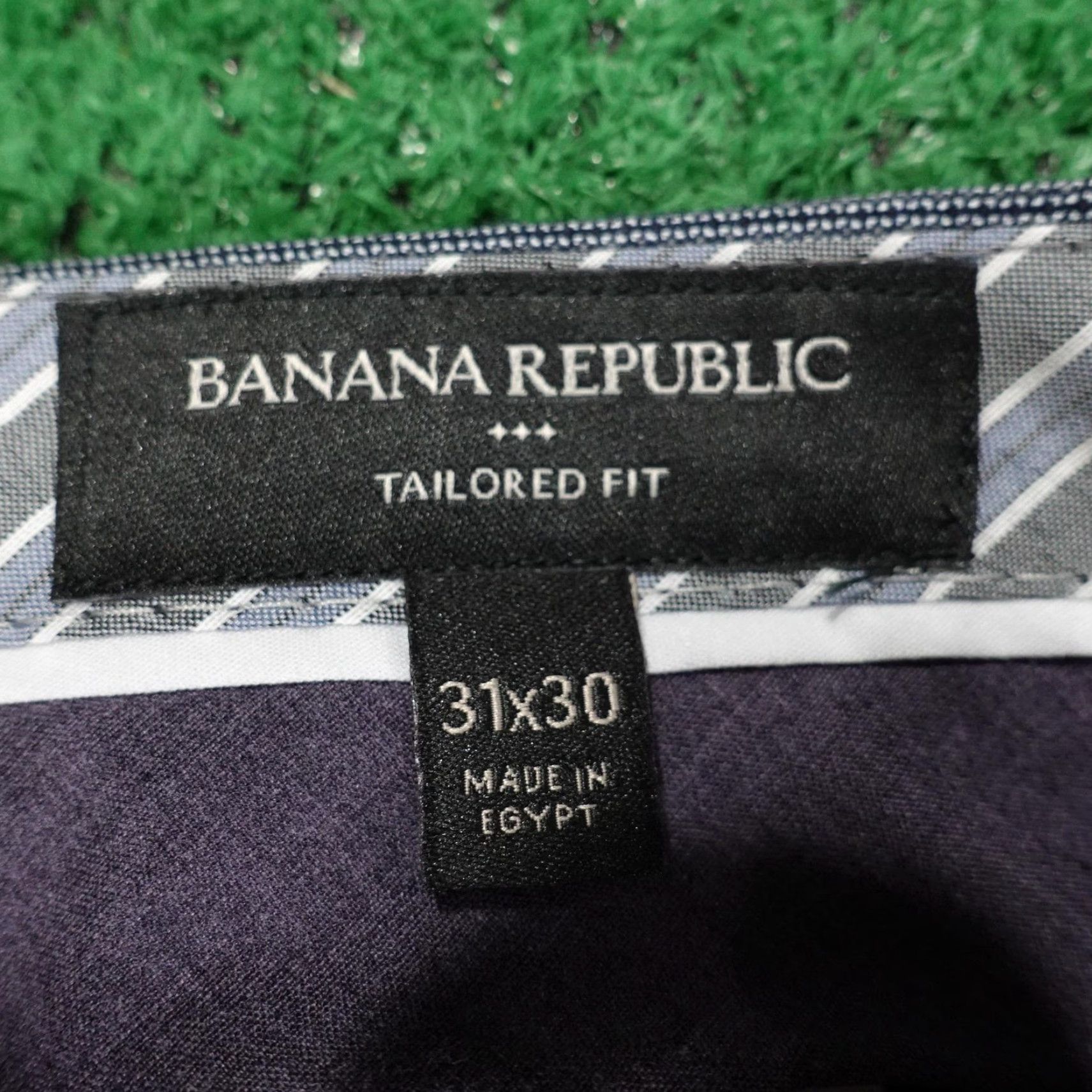 Banana Republic Banana Republic Pants 31x30 Gray Tailored Fit Dress Office Mens Size US 31 - 6 Thumbnail