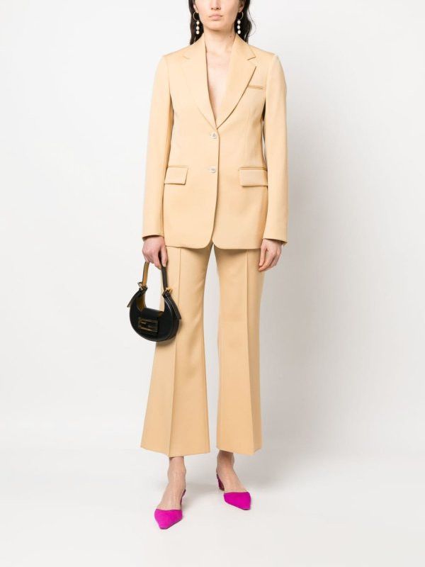 Lanvin o1y0326 Blazer in Beige Size M / US 6-8 / IT 42-44 - 5 Thumbnail