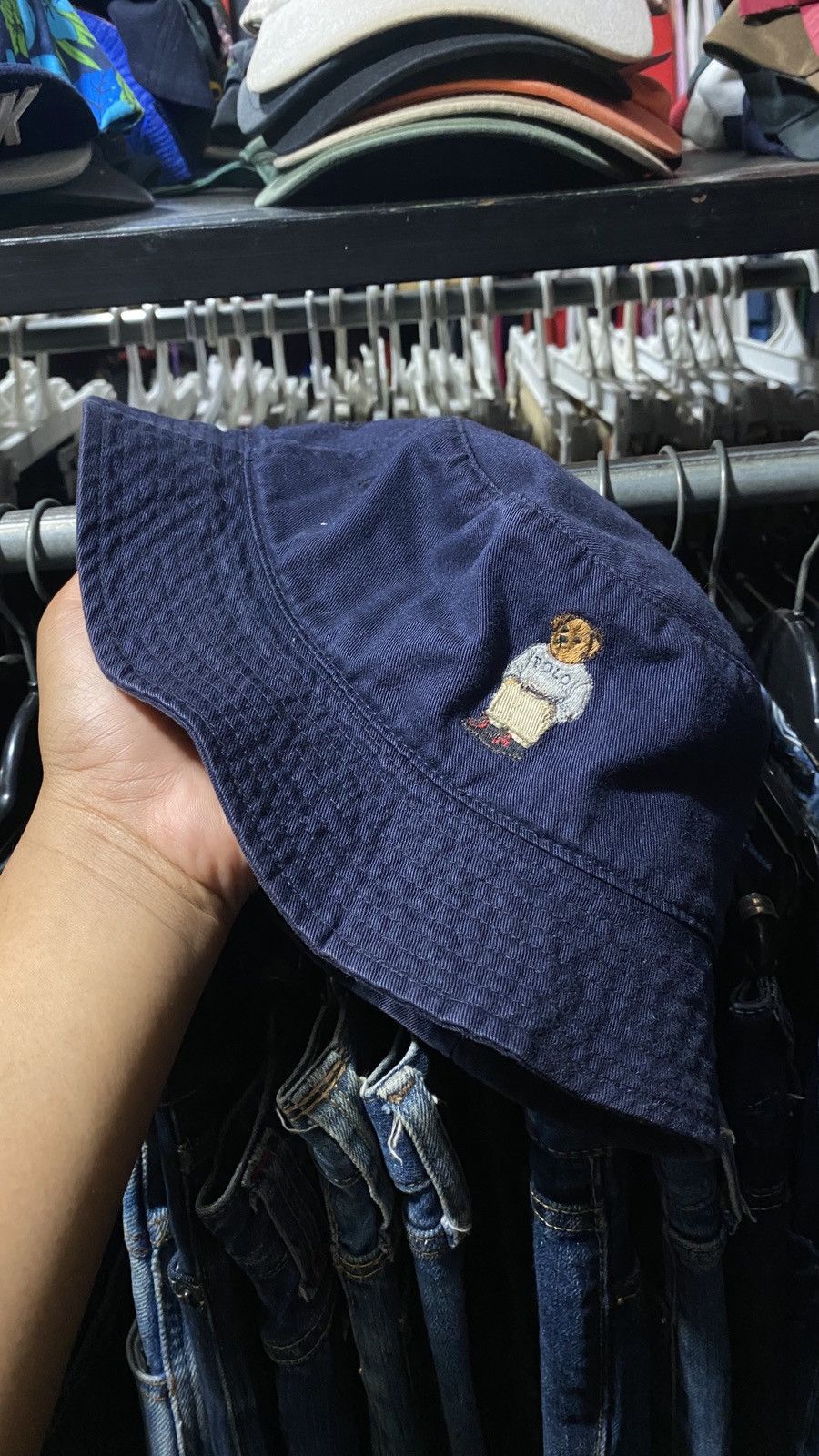 Polo Ralph Lauren × Vintage Vintage Polo Bear Polo by Ralph Lauren Buckethat Size ONE SIZE - 2 Thumbnail