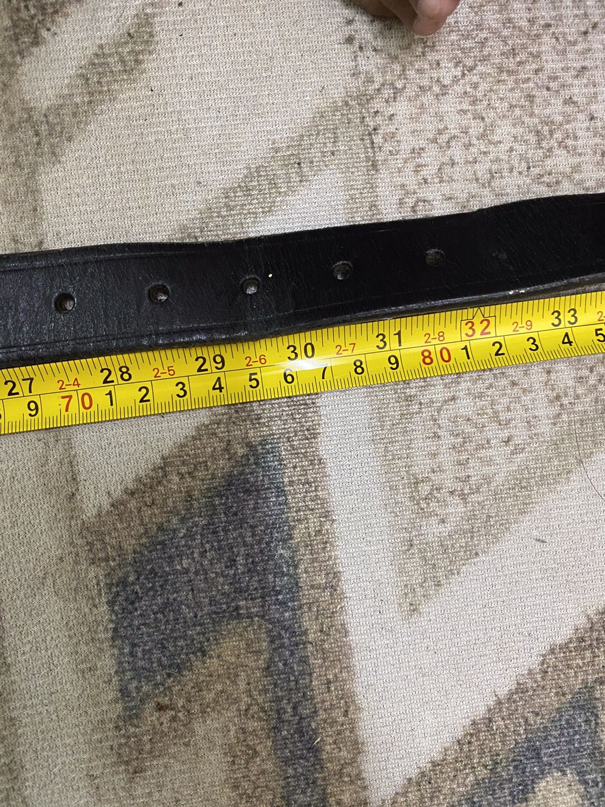 Leather × Lee Lee Leather Buckle Belt Size ONE SIZE - 3 Thumbnail