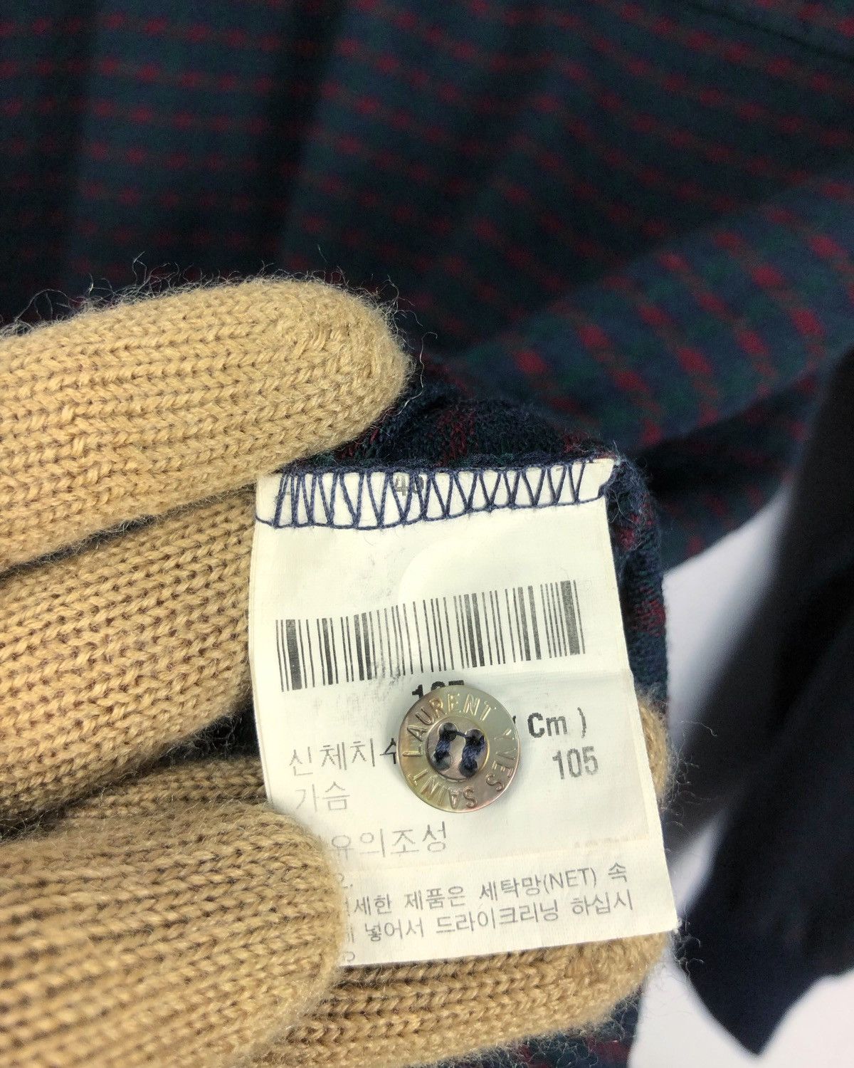 Vintage × Yves Saint Laurent Vintage Yves Saint Laurent YSL L/S Pocket Tee Made in Italy Size US L / EU 52-54 / 3 - 10 Thumbnail
