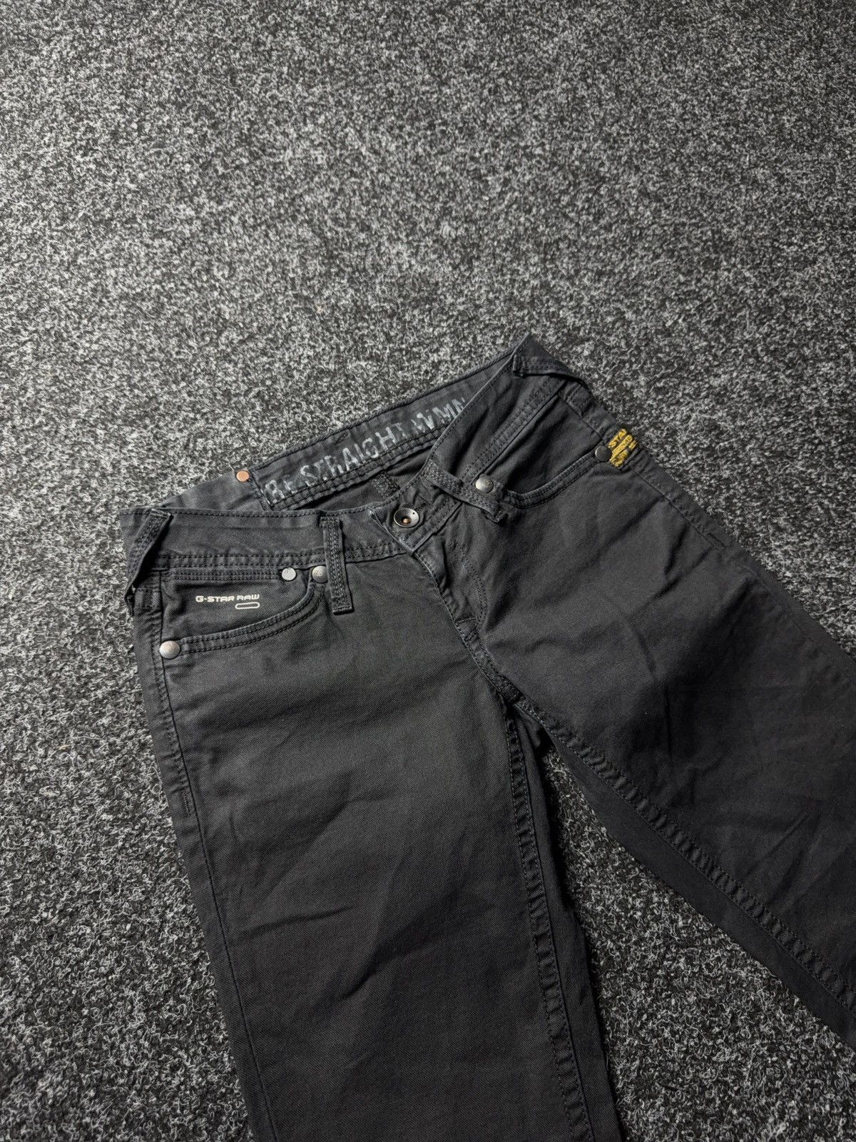 G-Star Y2K 00s G-STAR RAW R. Straight Tapered Jeans Washed Black Size 26" / US 2 / IT 38 - 5 Thumbnail