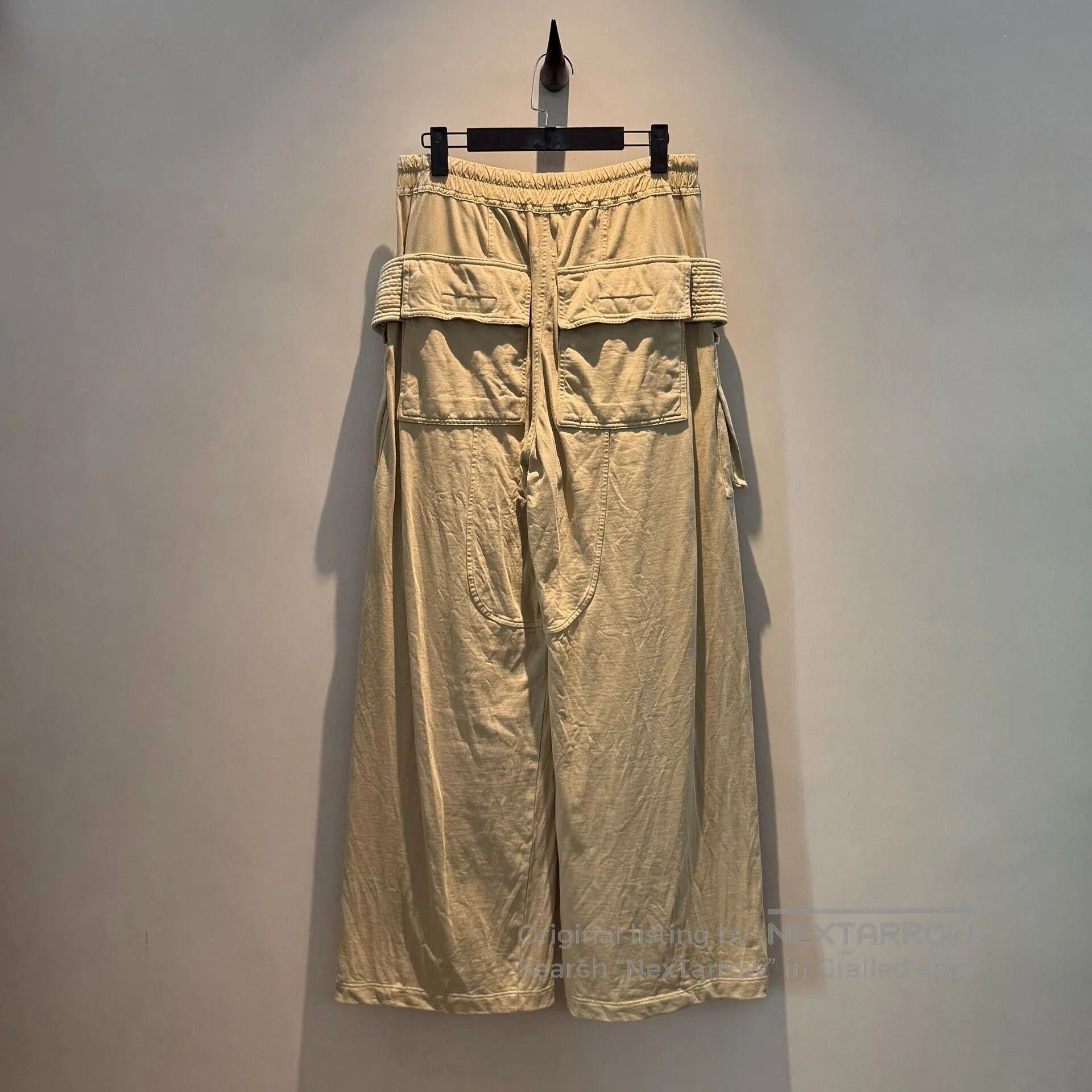 Rick Owens Drkshdw rick owens drkshdw beige drawstring long pants. Size US 42 / EU 58 - 4 Thumbnail
