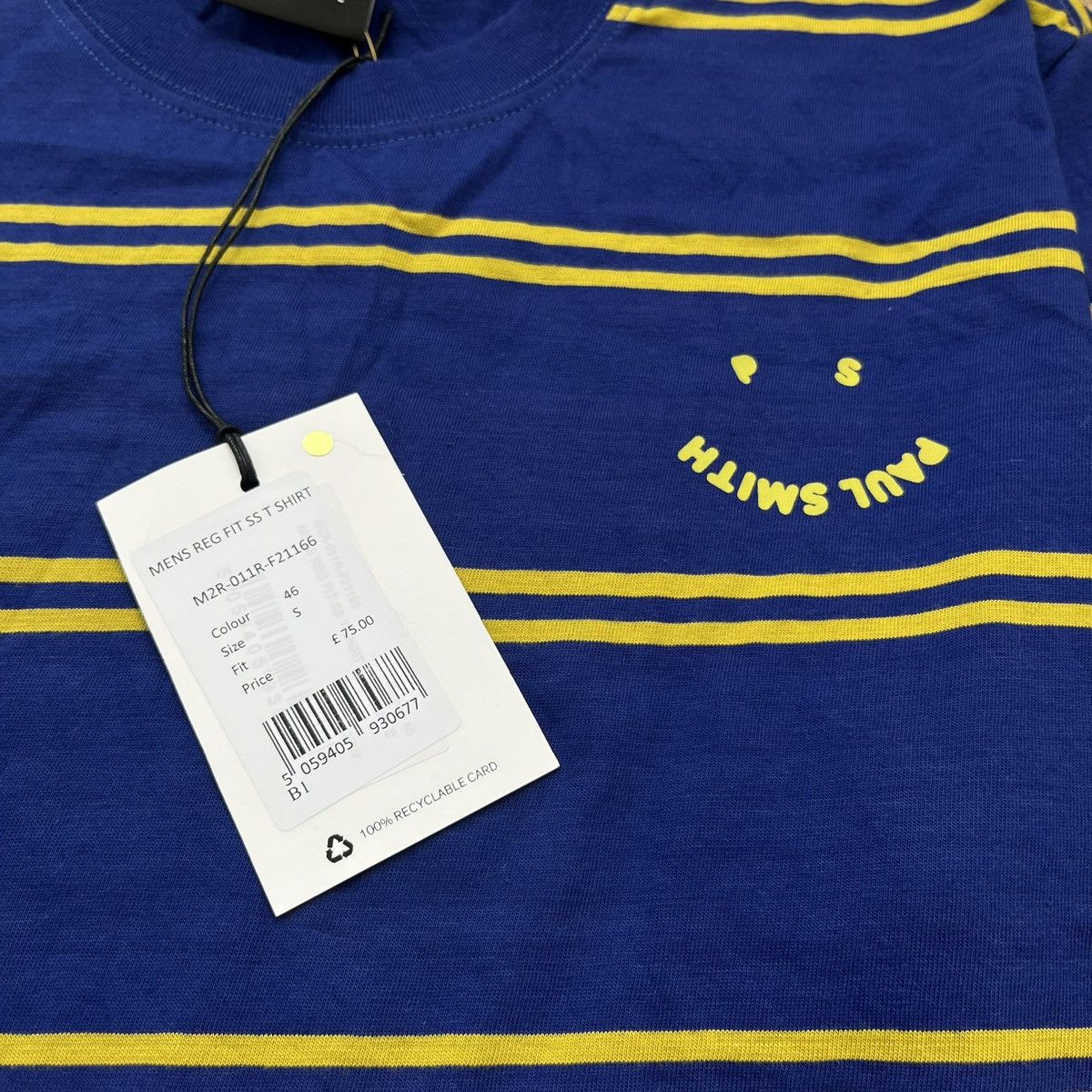 Paul Smith Paul Smith Smile Logo Striped Tee Size US S / EU 44-46 / 1 - 3 Thumbnail