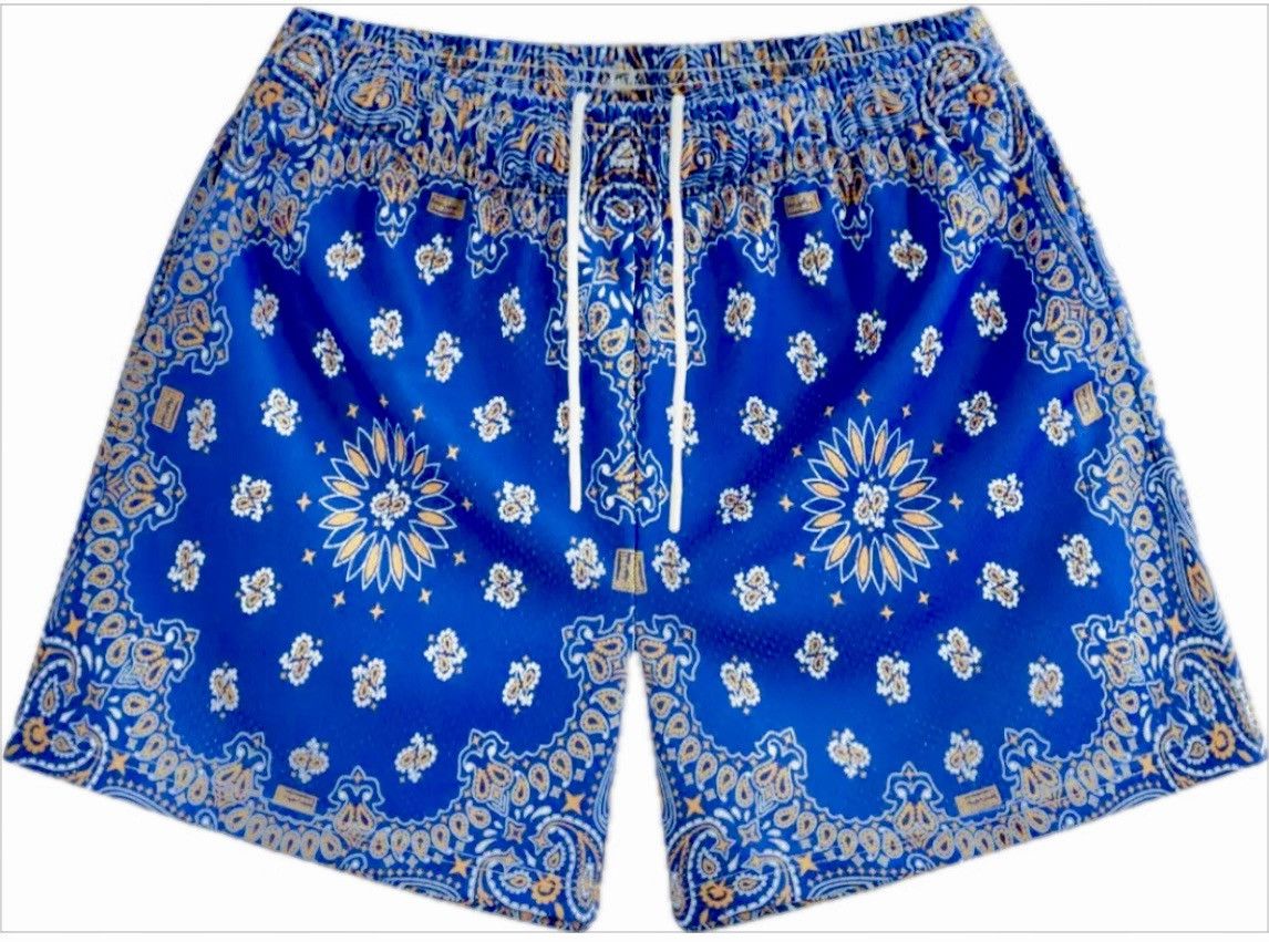 ⚡️ Bravest Studios Spree Blue Paisley Mesh Shorts Size XL ⚡️