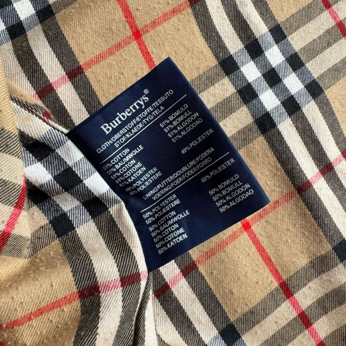 Burberry × Burberry Prorsum × Vintage Vintage Burberry’s Burberry Nova Check Men’s Trench Coat Size US L / EU 52-54 / 3 - 9 Thumbnail