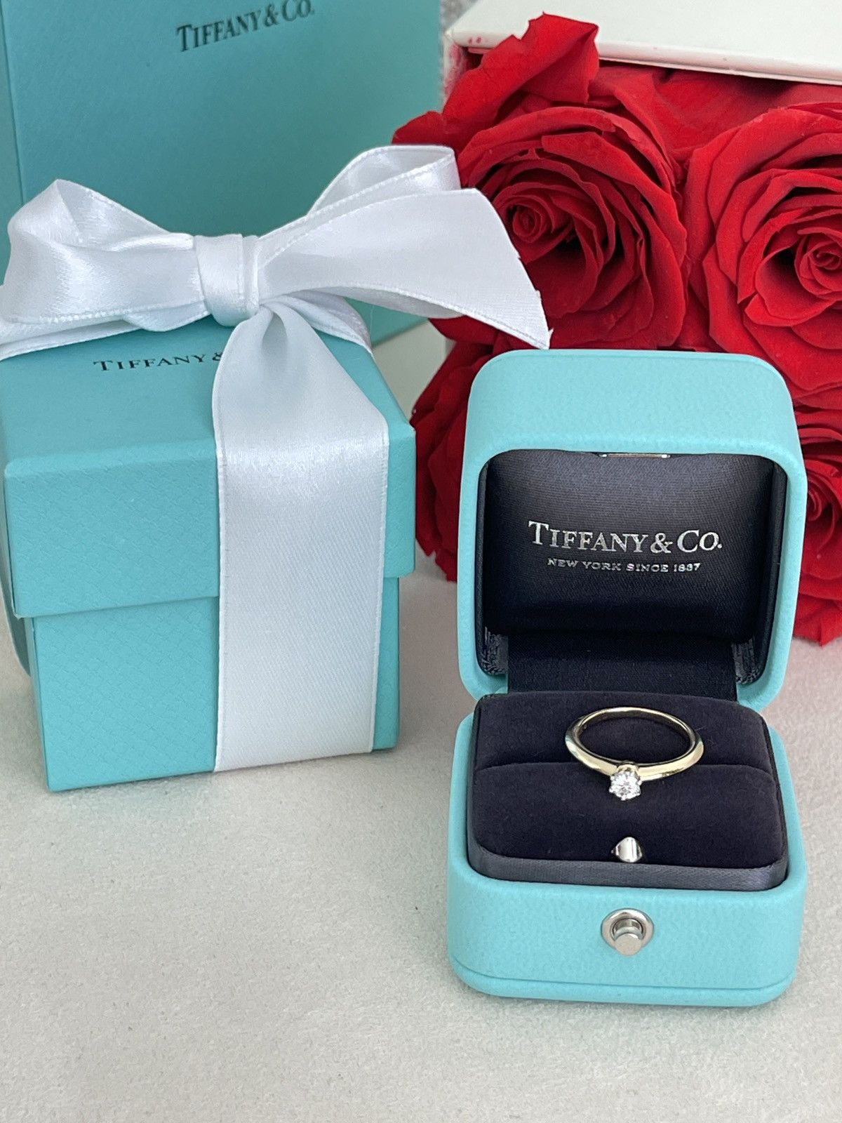 Tiffany & Co. Tiffany & Co. Solitaire YG Diamond Ring .18ct sz 4.5 Size ONE SIZE - 8 Thumbnail