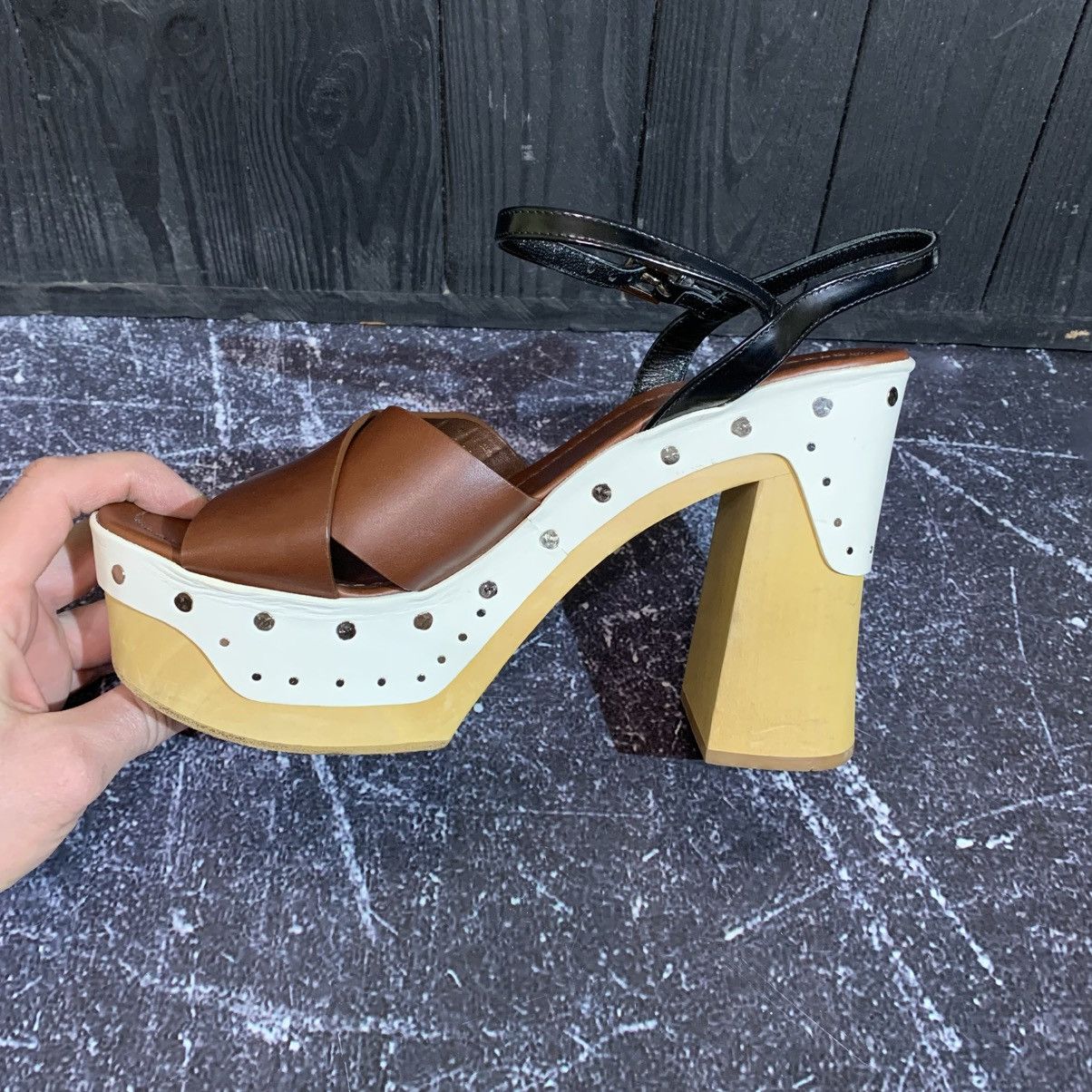 Prada Prada Colorblock Clog-Bottom Sandal Size 39.5 Size US 9.5 / IT 39.5 - 11 Thumbnail