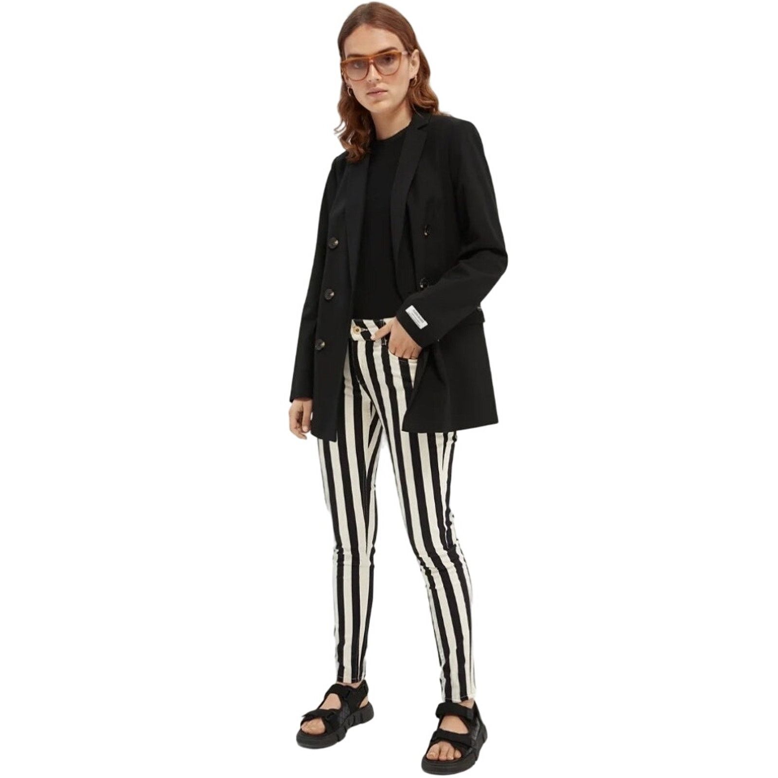 Scotch & Soda NWOT Scotch & Soda La Bohemienne Striped Skinny Pants Size 28" / US 6 / IT 42 - 2 Thumbnail