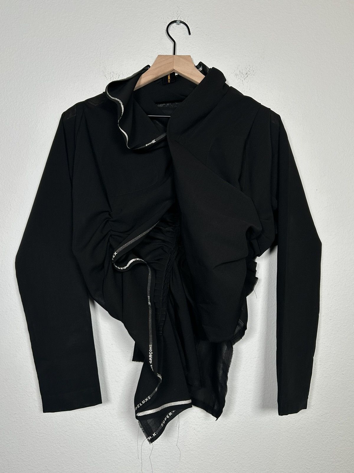 Comme des Garcons SS2006 Selvedge Drape Wool Pleated shirt Size US S / EU 44-46 / 1 - 1 Thumbnail