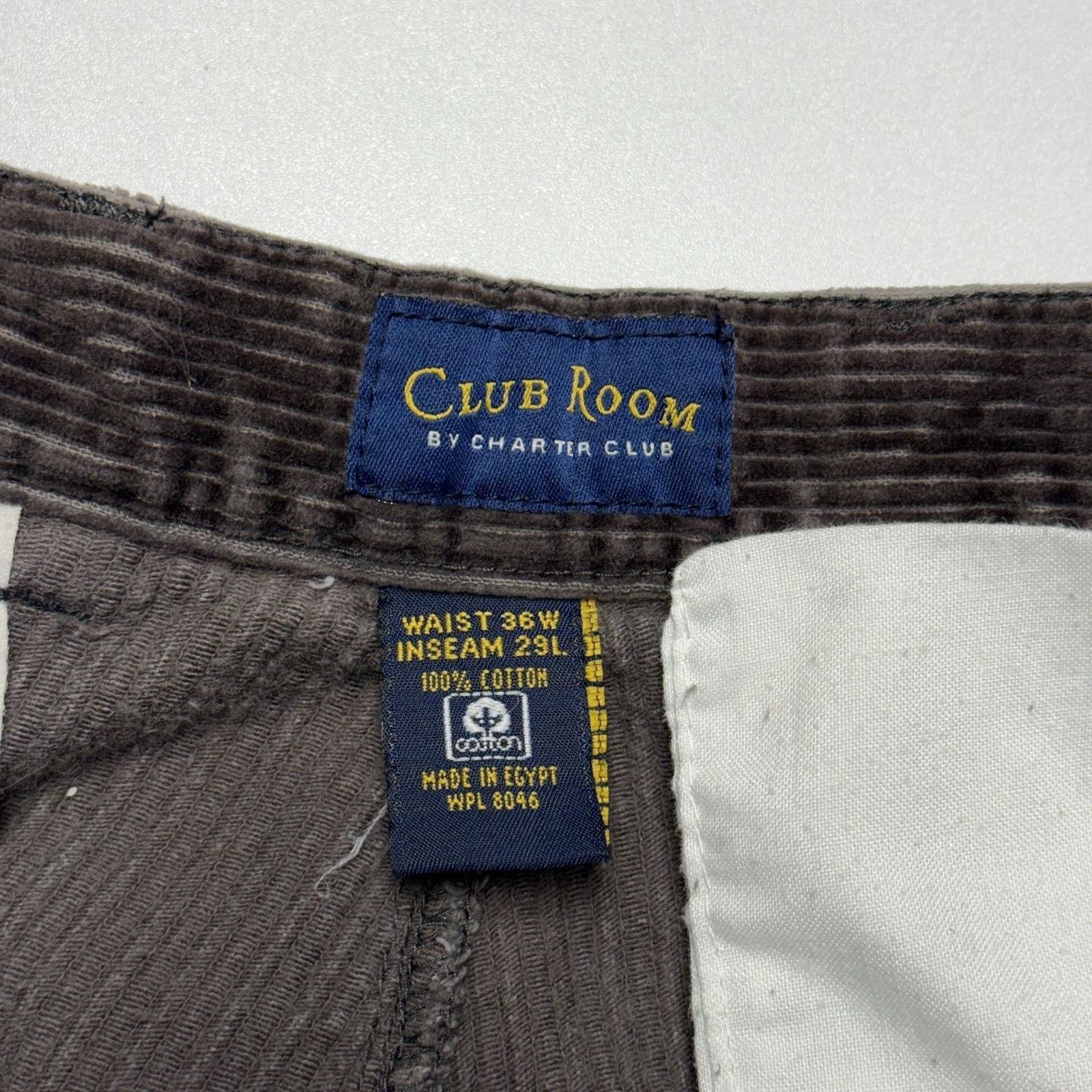 Club Room × Vintage Vintage Corduroy Pants Mens 36 Skate Y2K Streetwear Faded Cr Size US 36 / EU 52 - 6 Thumbnail