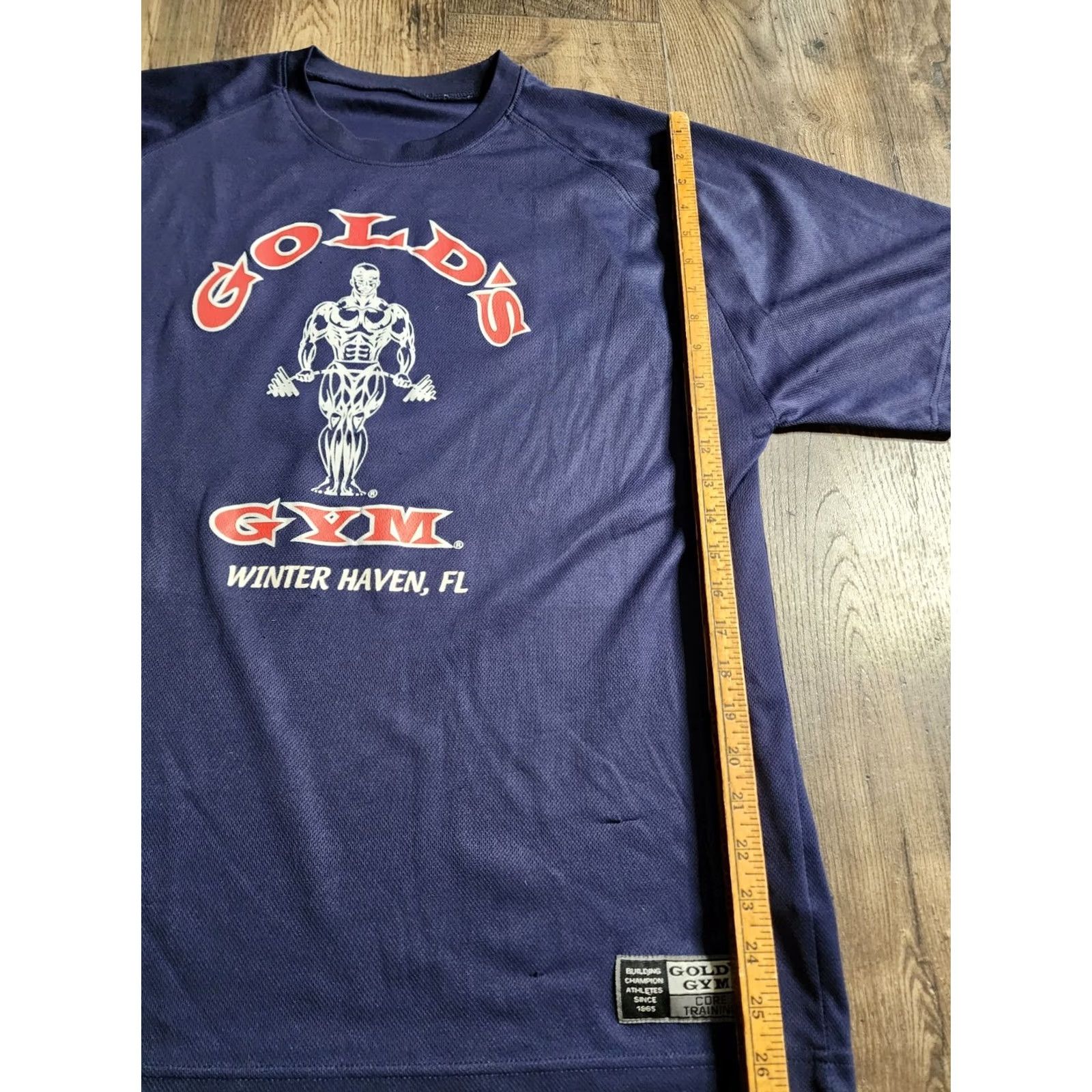 Vintage VINTAGE Gold's Gym Shirt Mens L Blue 2006 Racquetball Winter Haven FL 2 Sided Crew Neck Short Sleeve Size US L / EU 52-54 / 3 - 4 Thumbnail