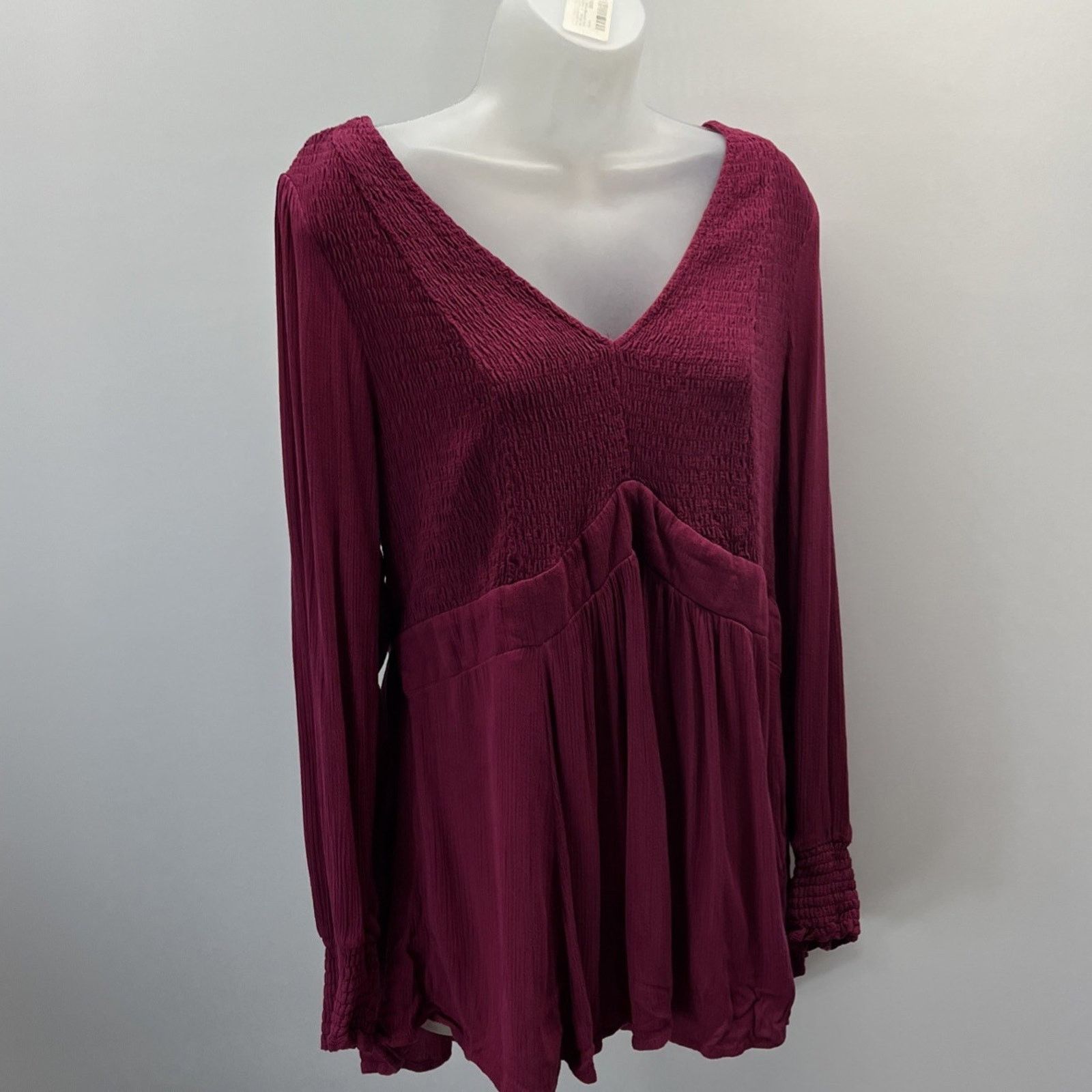 Other TORRID Size 1 Raspberry Bodice Empire Waist Tunic Top Size XS / US 0-2 / IT 36-38 - 1 Thumbnail