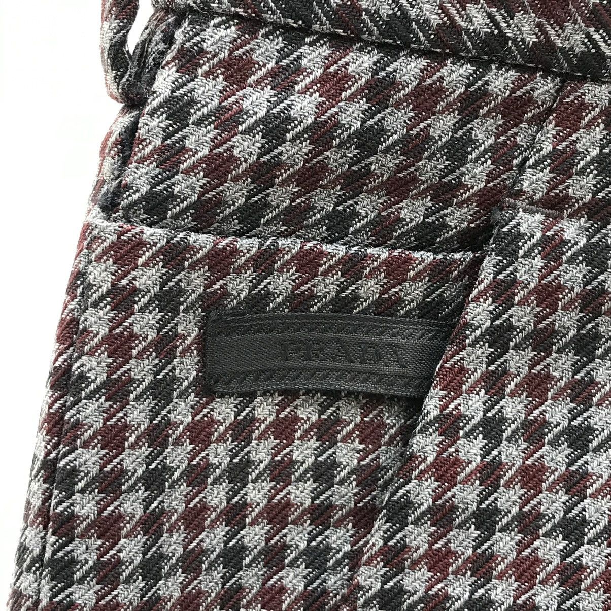 Prada Wool Houndstooth Pants FW13 Size US 31 - 11 Thumbnail