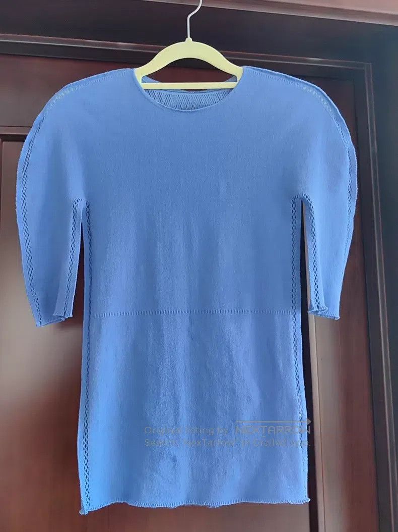 Issey Miyake Issey Miyake Crew Neck Half Sleeve Violet Size S / US 4 / IT 40 - 8 Thumbnail