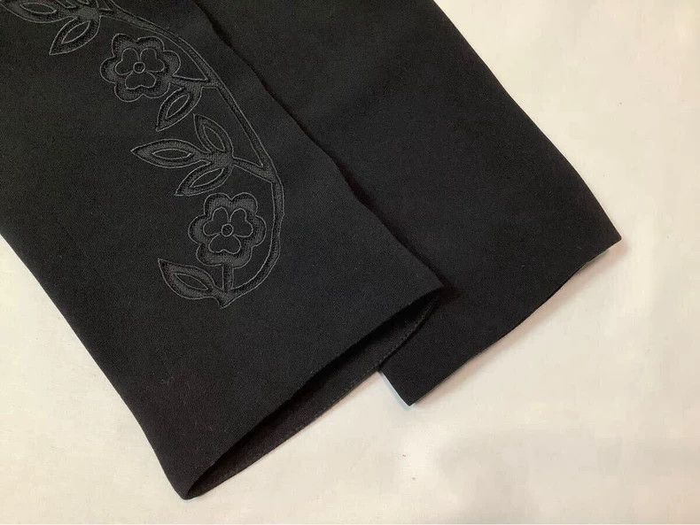 Kenzo KENZO Vintage retro black wisteria Chinese collar coat Size XS / US 0-2 / IT 36-38 - 8 Thumbnail