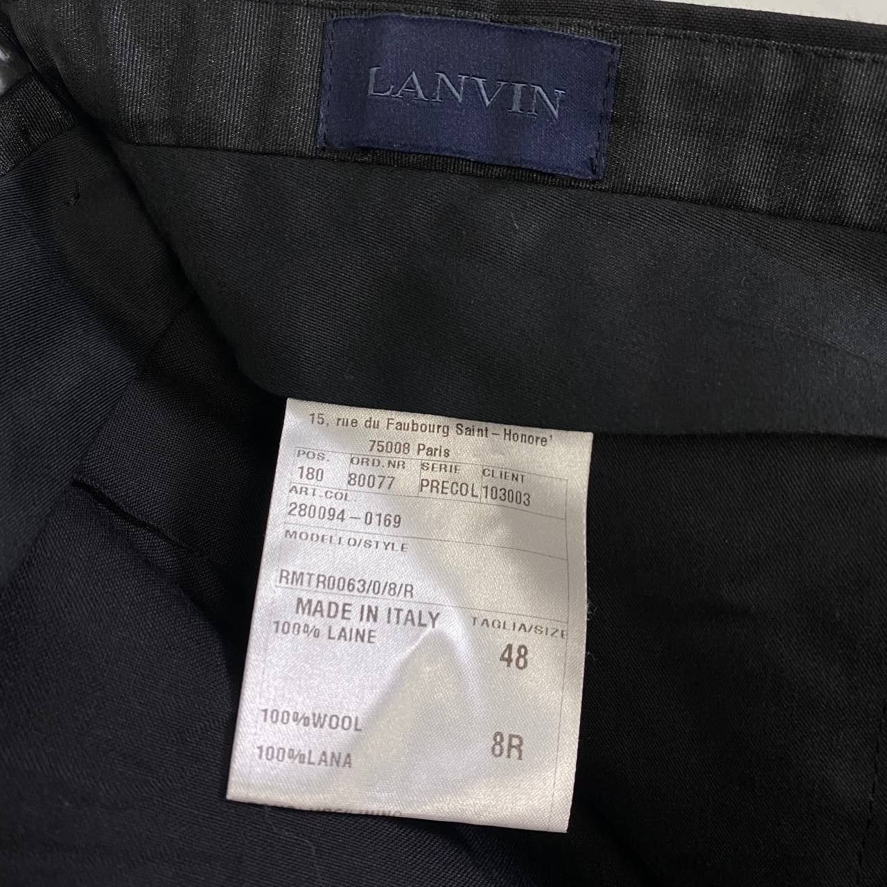Lanvin Lanvin Wool Tuxedo Stripe Zip-Fly Dress Pants Size US 34 / EU 50 - 7 Thumbnail