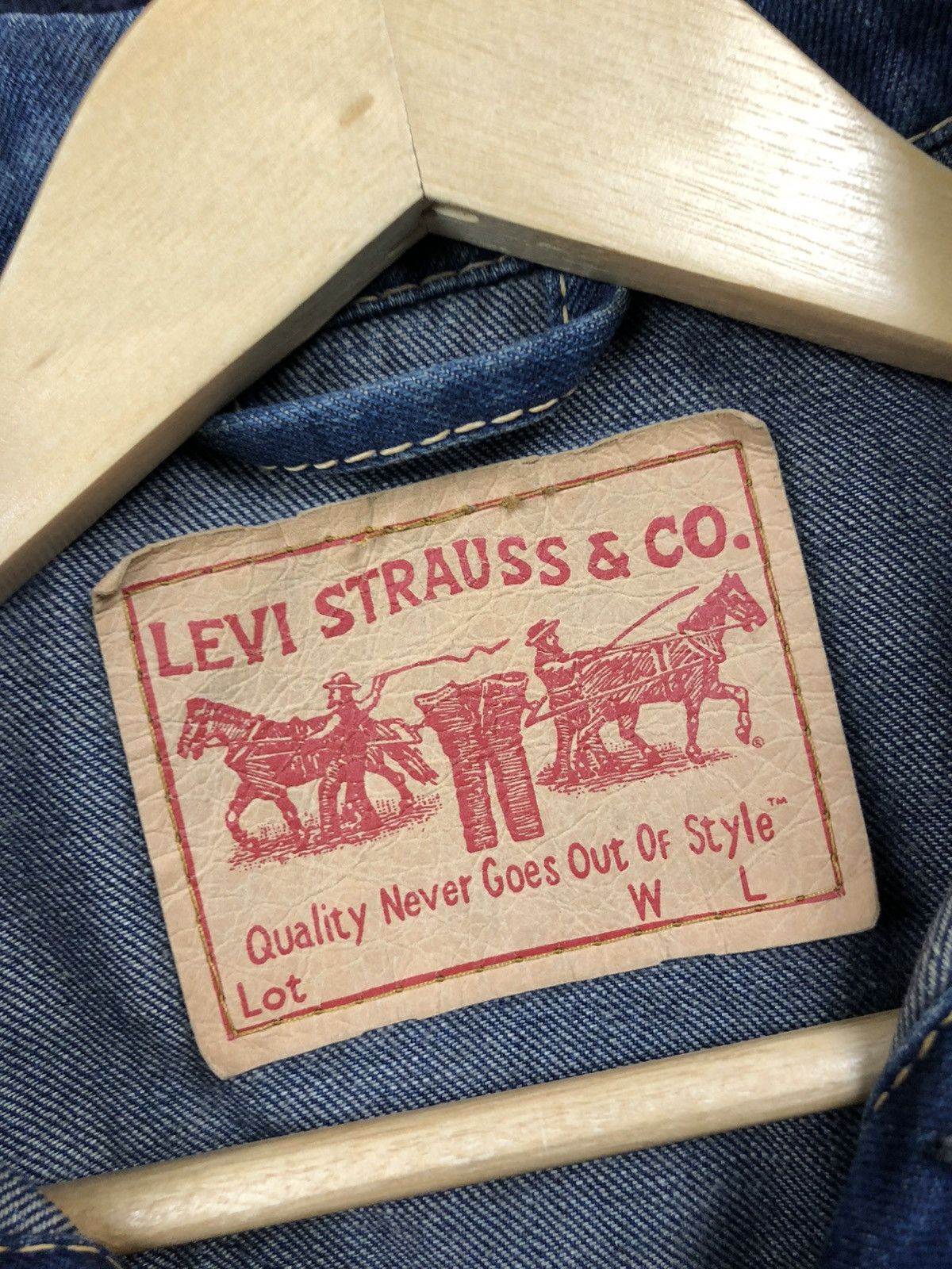 Levi's LEVIS Vintage Blue Denim Jacket Streetwear Faded Japanese Size L / US 10 / IT 46 - 7 Thumbnail