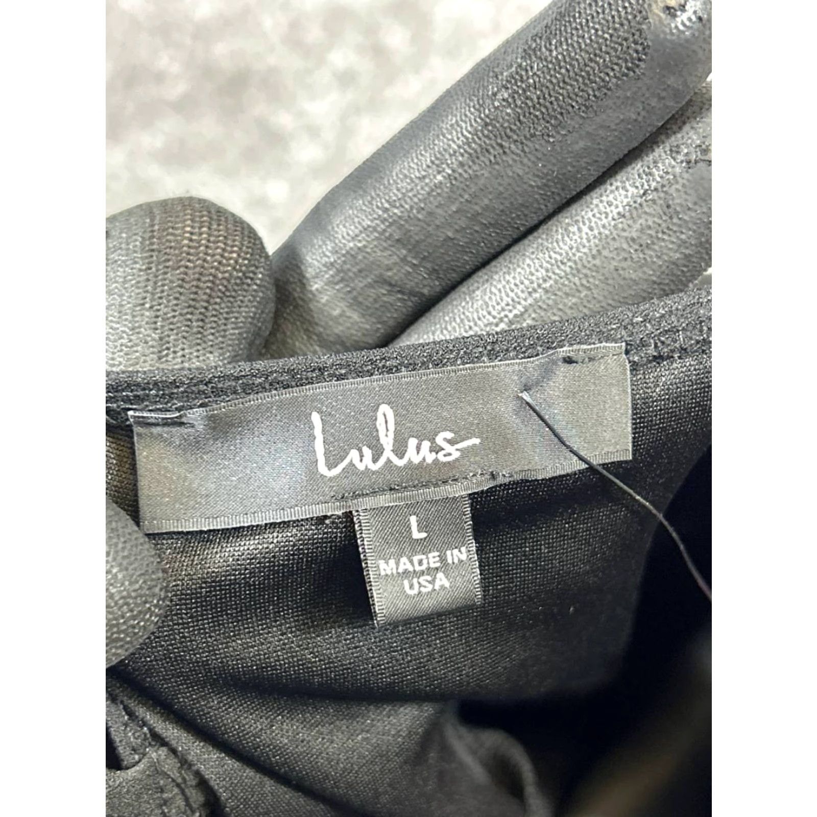 Lulus Lulus Dress Black Bodycon Wrap Womens Large V-Neck Sleeveless Short Neckline Party Cocktail Wedding Casual Size L / US 10 / IT 46 - 3 Thumbnail