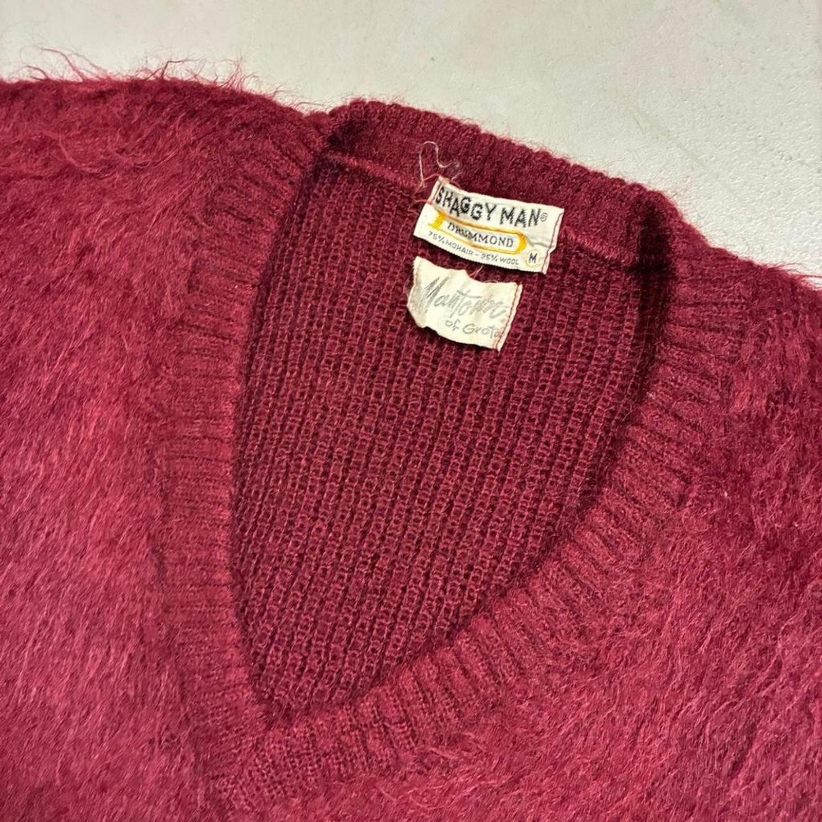Vintage Vintage 1960s Shaggy Mohair 'Kurt Cobain' Sweater Size US M / EU 48-50 / 2 - 2 Thumbnail