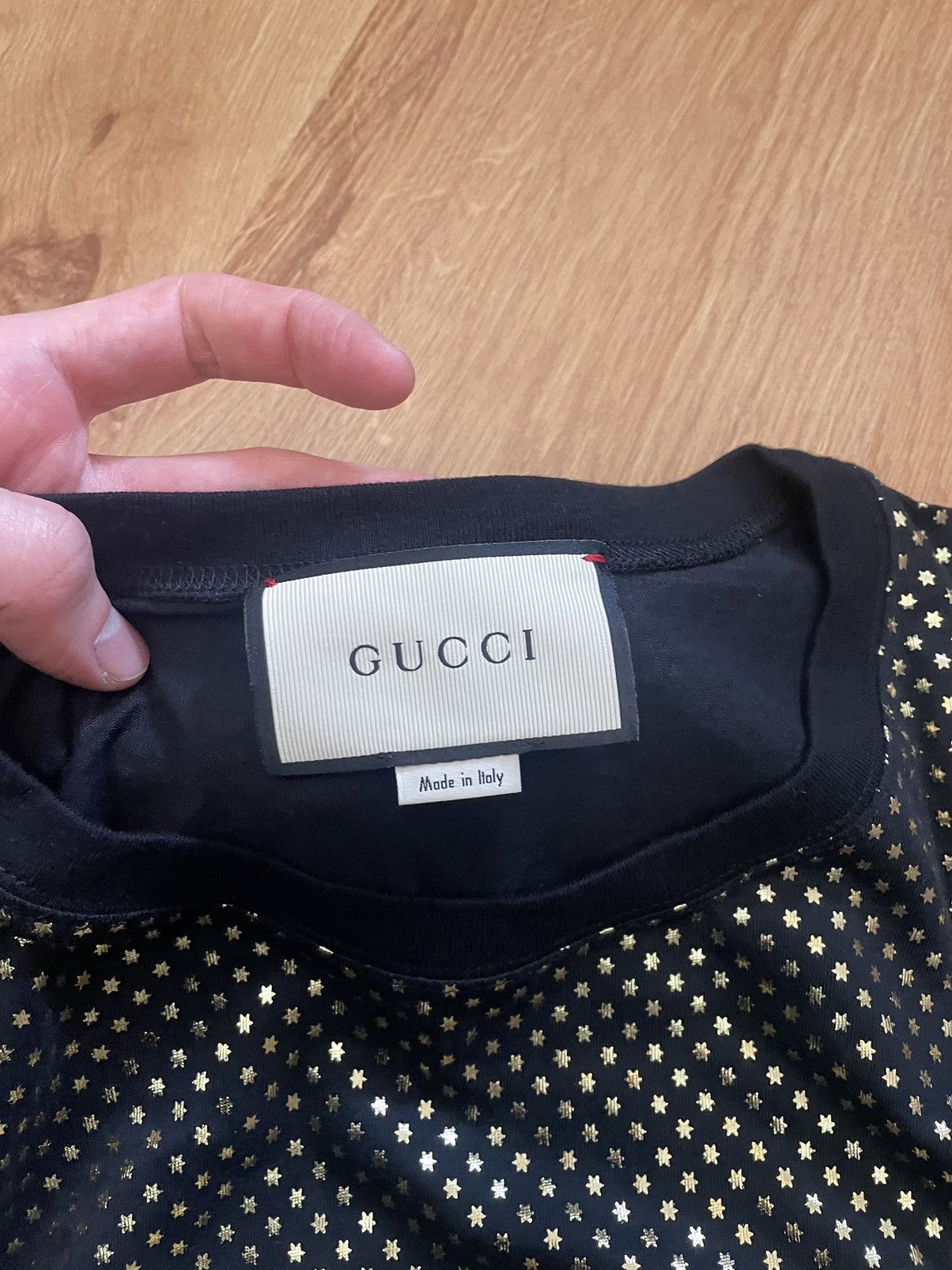 Gucci Gucci gold star print shirt Size US L / EU 52-54 / 3 - 3 Thumbnail