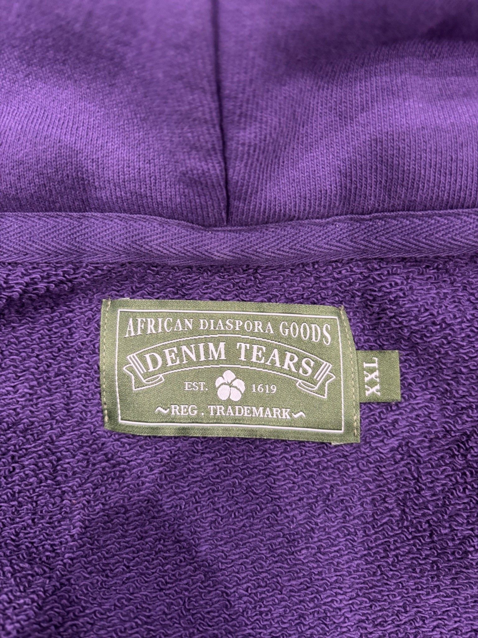 DENIM TEARS Denin Tears America Full-Zip Hoodie Purple Size US XXL / EU 58 / 5 - 8 Thumbnail