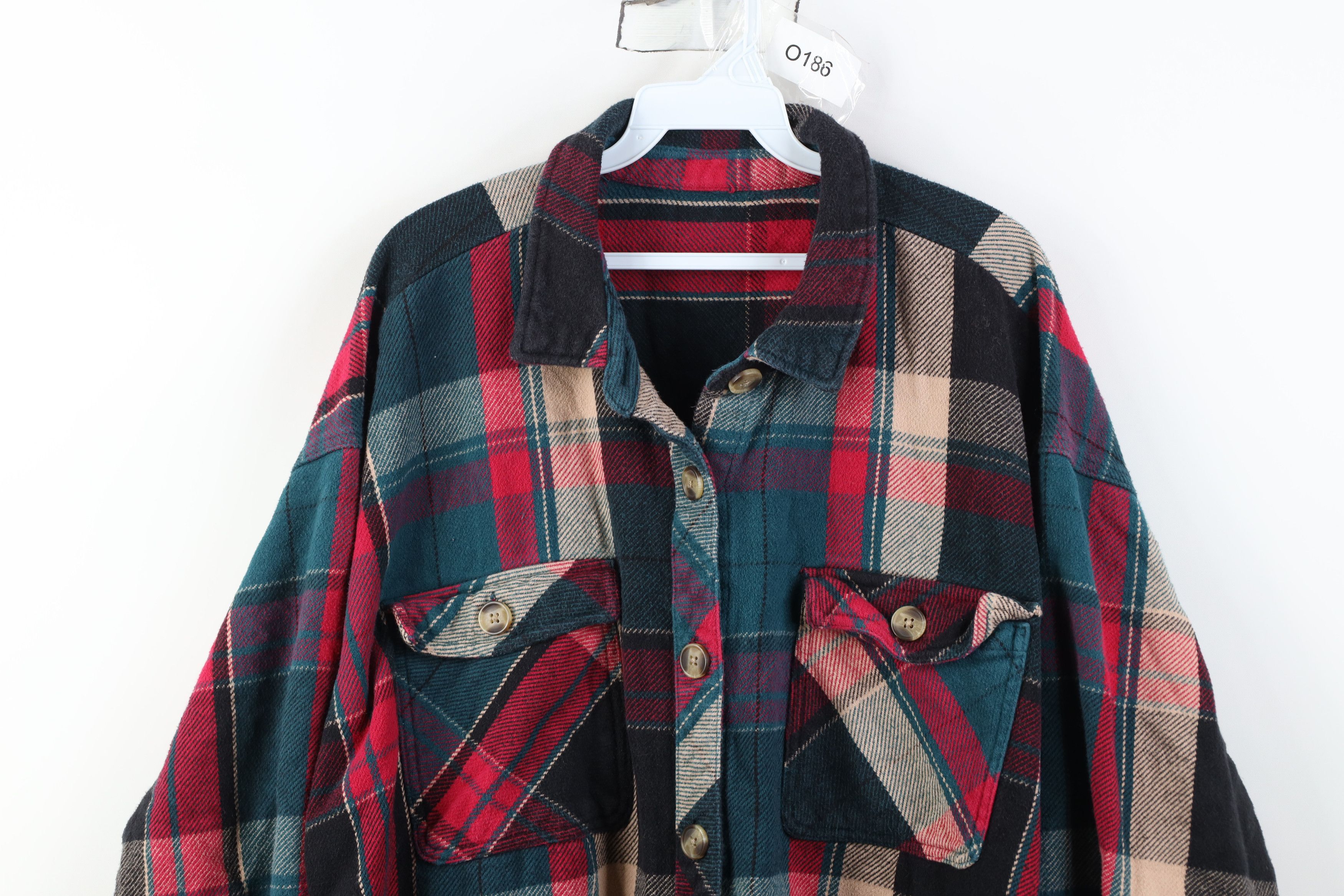 Vintage Vintage 90s Y2K Streetwear Button Shirt Jacket Jac Shirt Size XXL / US 16-18 / IT 52-54 - 2 Thumbnail