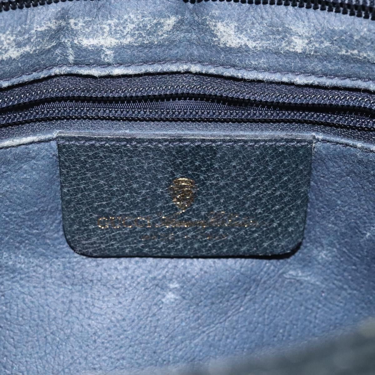 Gucci GUCCI GG Supreme Sherry Line Shoulder Bag Pvc Navy Gold 96 Size ONE SIZE - 16 Thumbnail