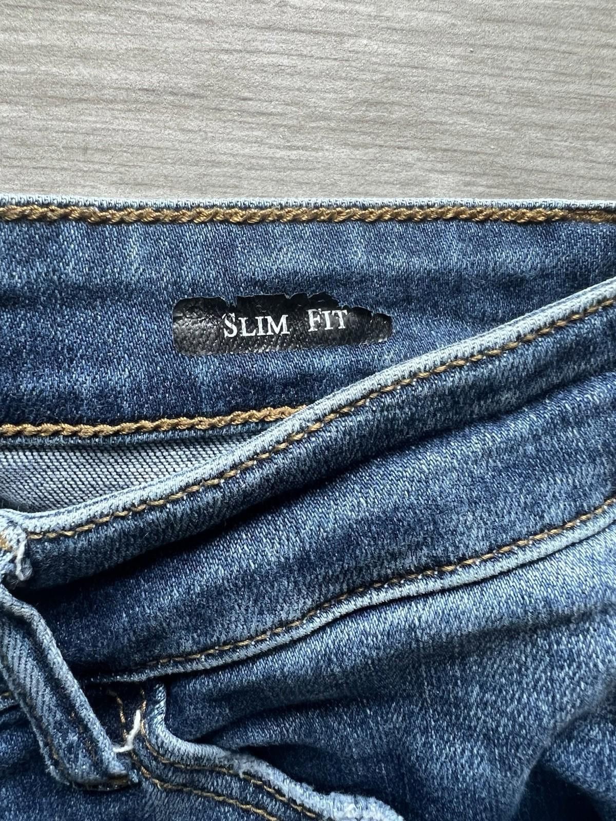 Designer Judy Blue Slim Fit Jeans mid rise size 5 27 distressed Size 27" / US 4 / IT 40 - 6 Thumbnail