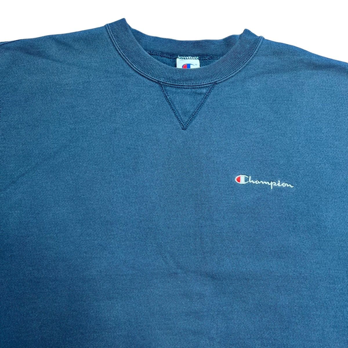 Champion × Vintage 90s Champion Blue Athletic Apparel Embroidered Sweatshirt Size US XL / EU 56 / 4 - 17 Thumbnail