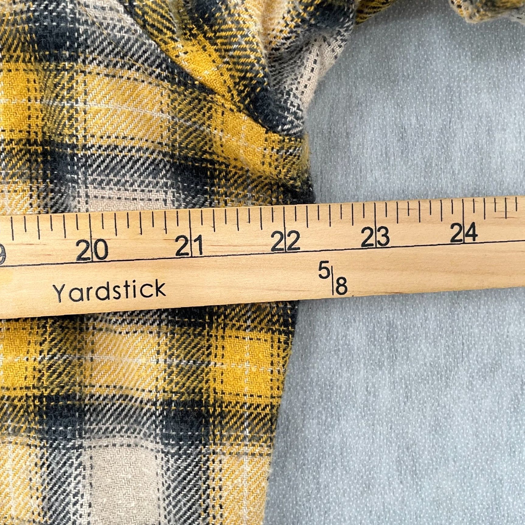 Ralph Lauren VINTAGE Ralph Lauren Polo Jeans Co. Flannel Plaid Shirt Adult Large Yellow Men L Size US L / EU 52-54 / 3 - 7 Thumbnail