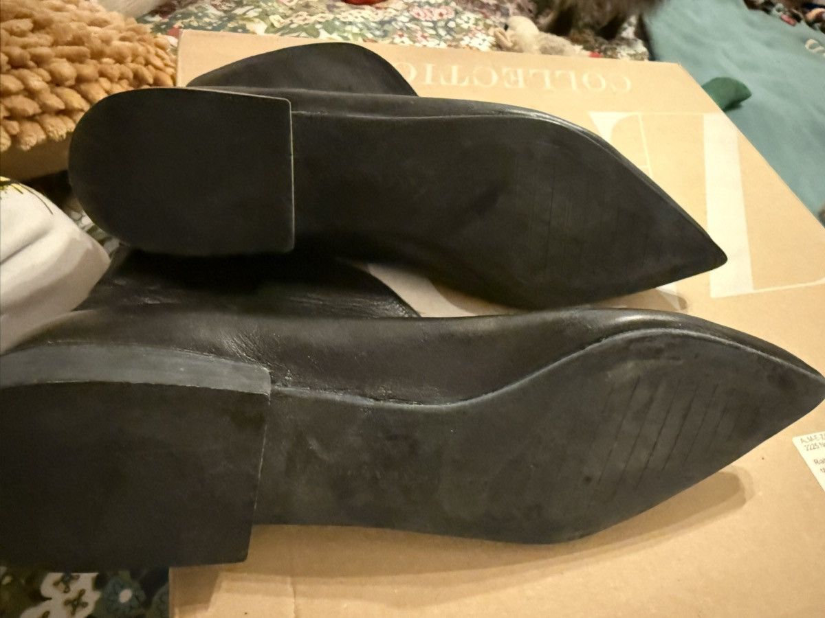 Zara Black Leather Boots Size US 9 / IT 39 - 2 Thumbnail