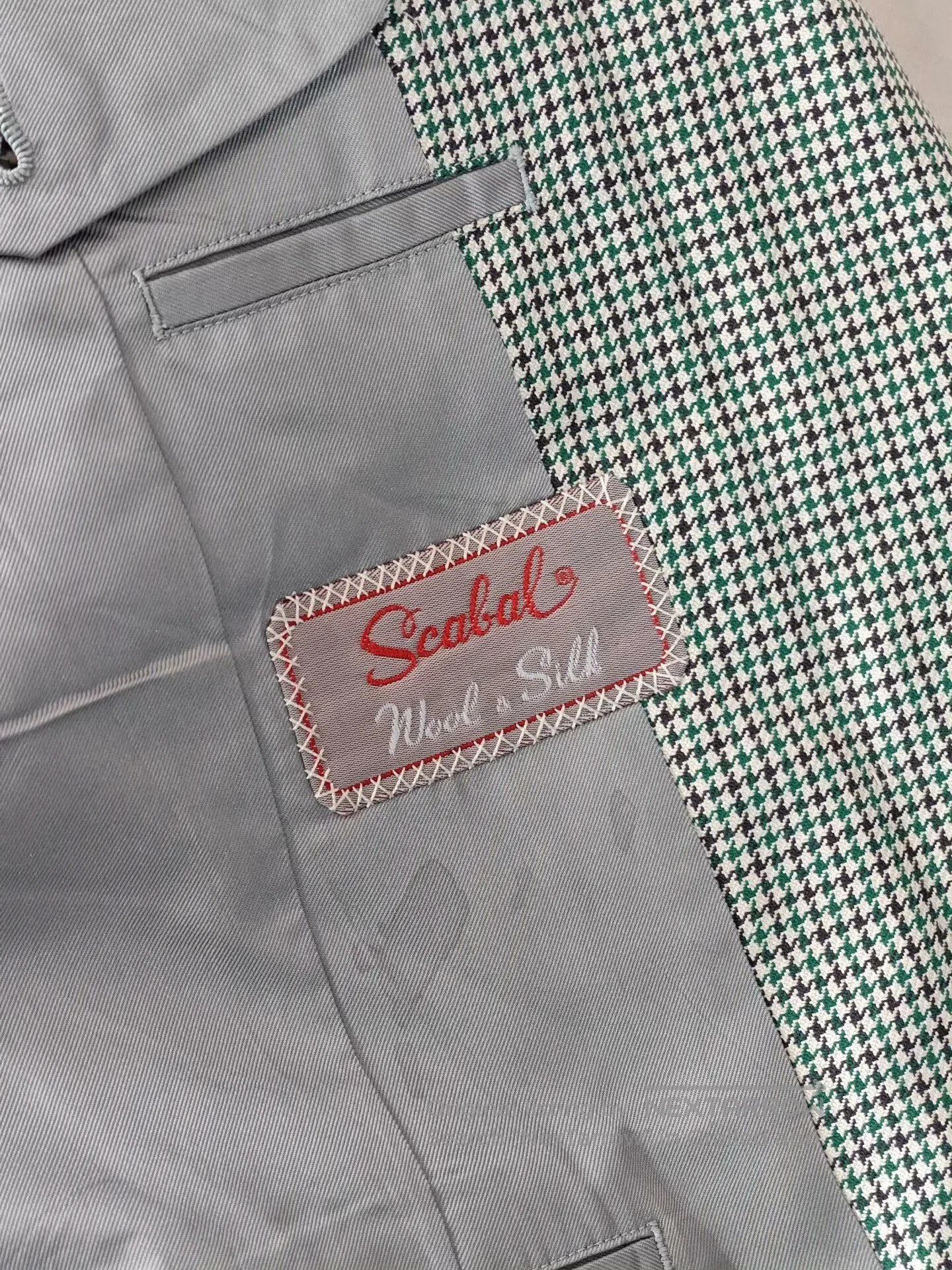 SCABAL Scabal Wool Silk Linen Custom Suit. Size US L / EU 52-54 / 3 - 7 Thumbnail