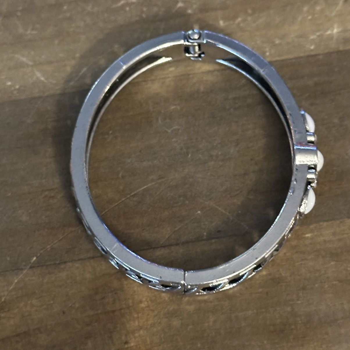 Other Cut out cabochon stone hinged bangle bracelet Size ONE SIZE - 5 Thumbnail