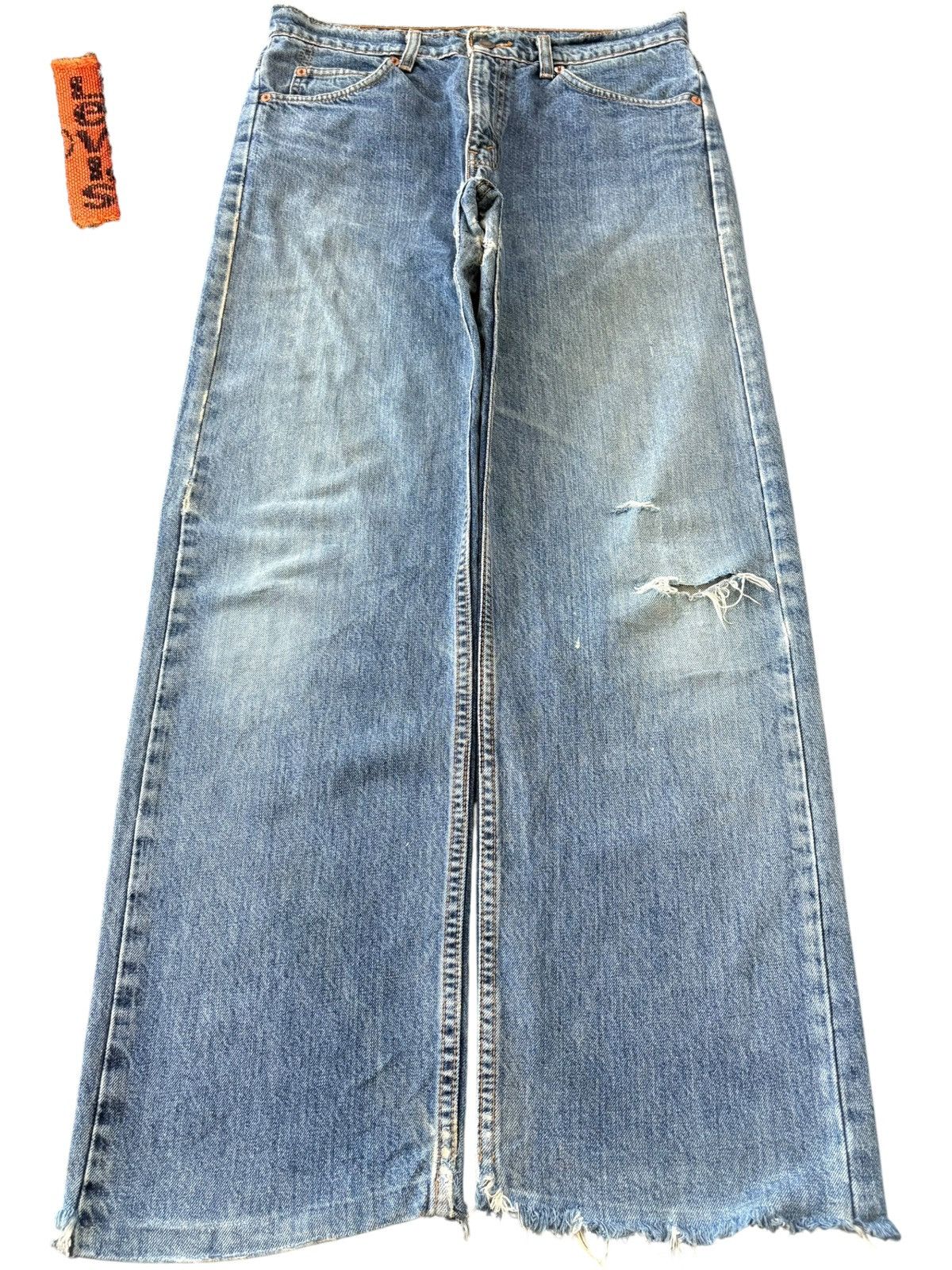 Levi's Vintage 90s Levis 612 Orange Tab Distress Baggy Jeans Size US 32 / EU 48 - 1 Thumbnail