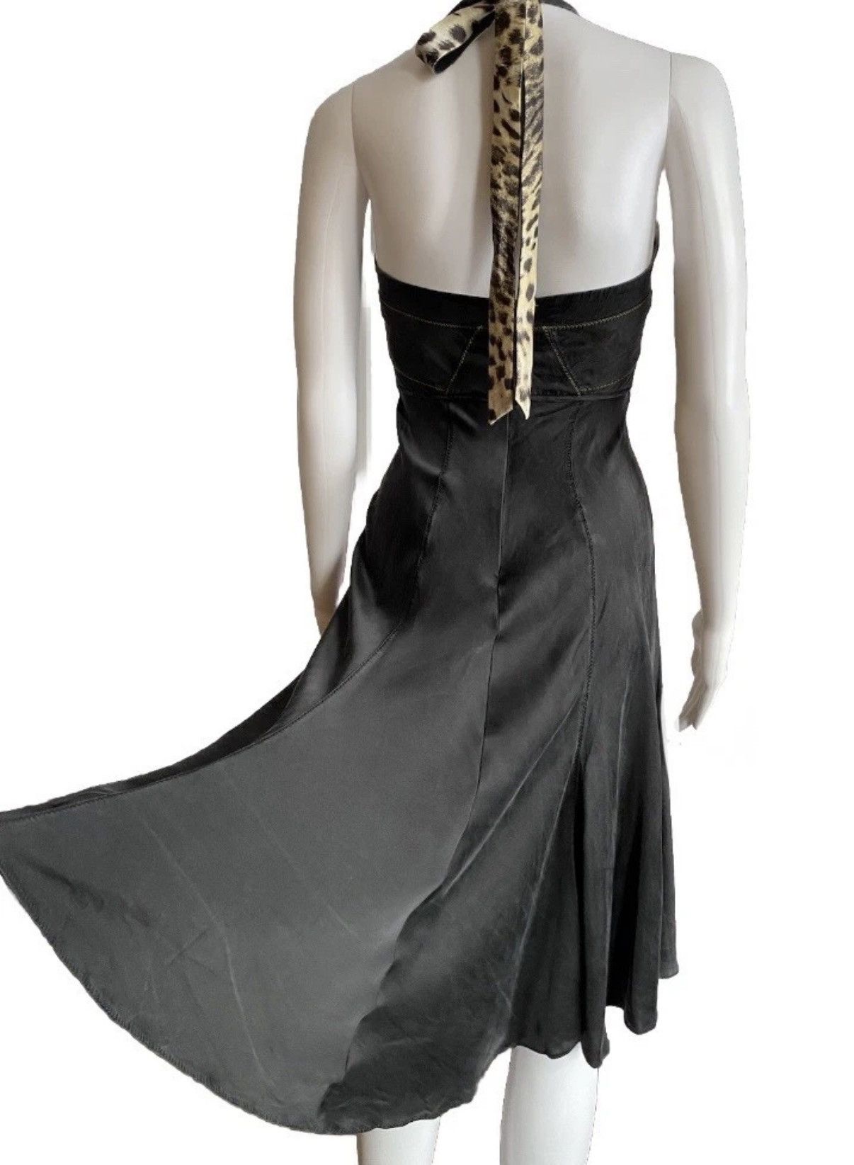 Just Cavalli Just Cavalli Skater Halter Neck Dress 40IT Size S / US 4 / IT 40 - 4 Thumbnail